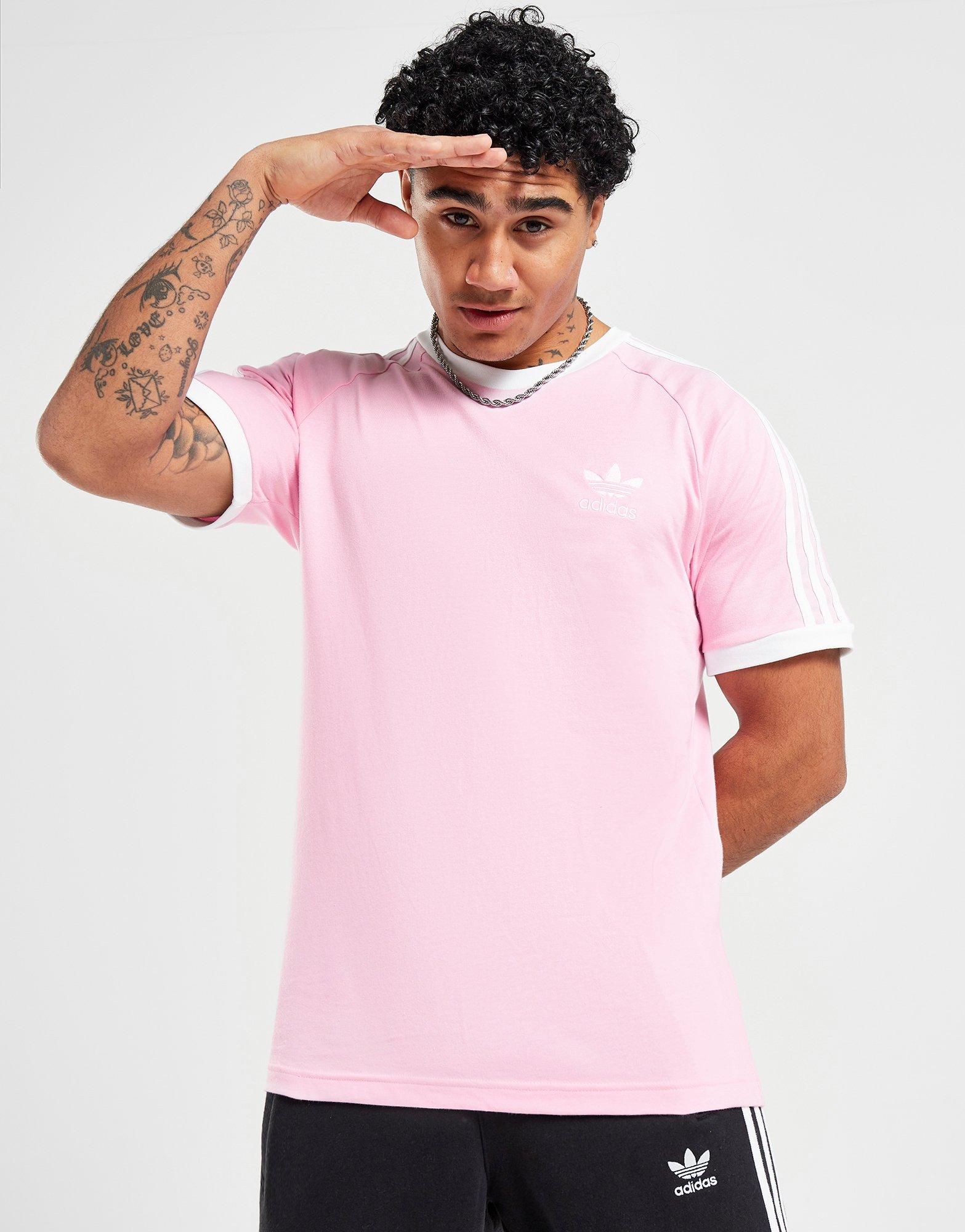 Afirmar Periodo perioperatorio parrilla Pink adidas Originals 3-Stripes California T-Shirt | JD Sports Global