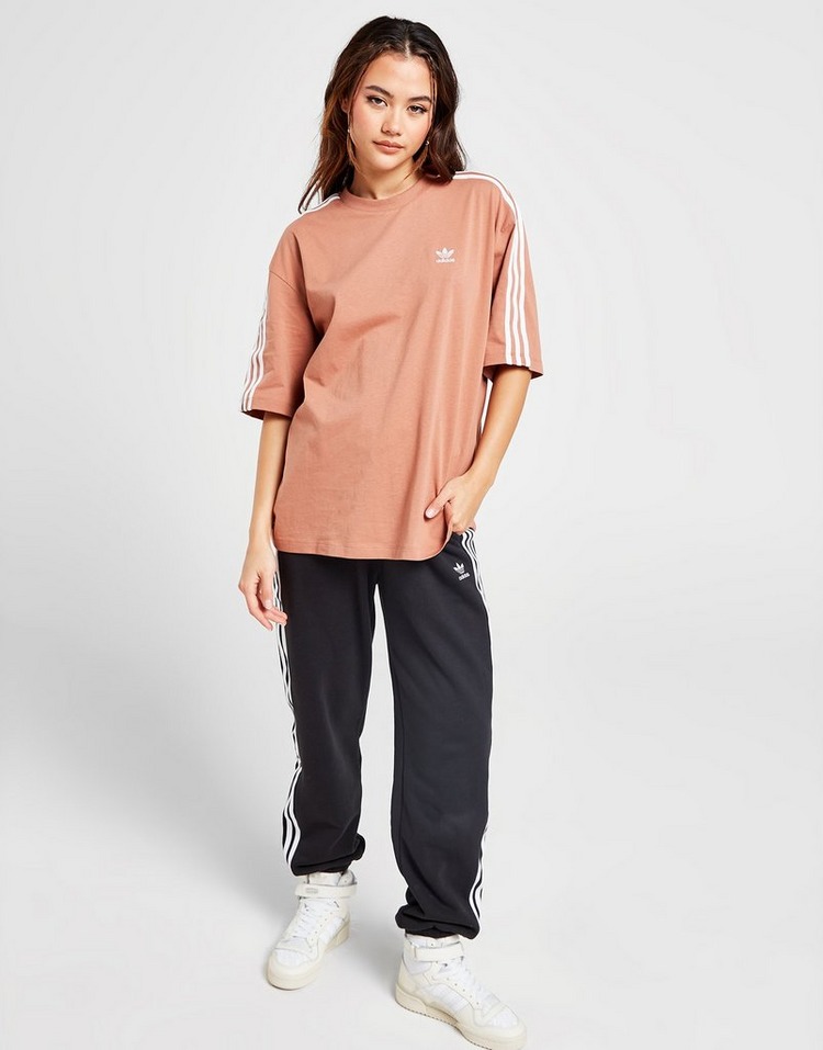 Pink adidas Originals 3-Stripes Oversized T-Shirt | JD Sports UK