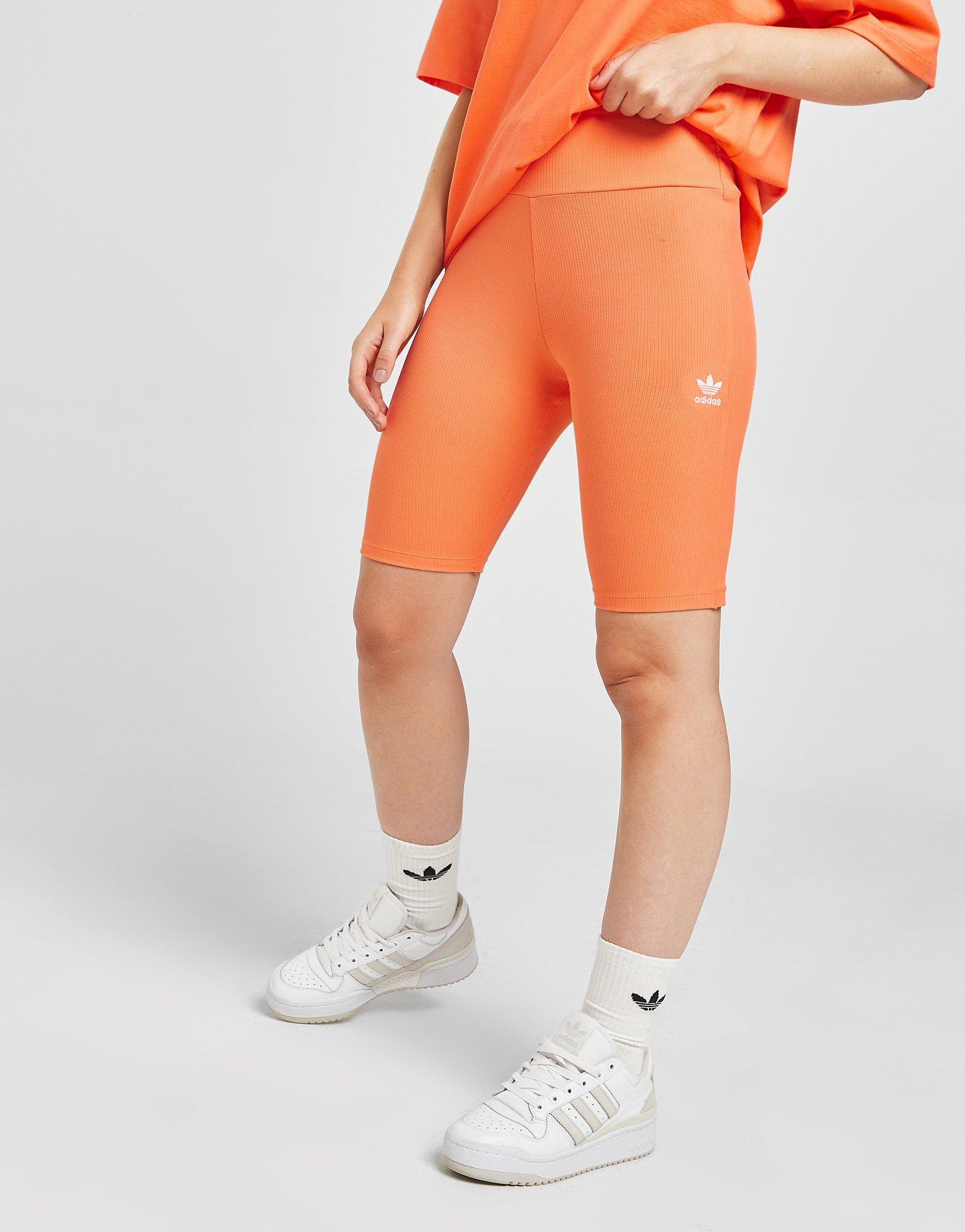 Adidas red hot sale biker shorts