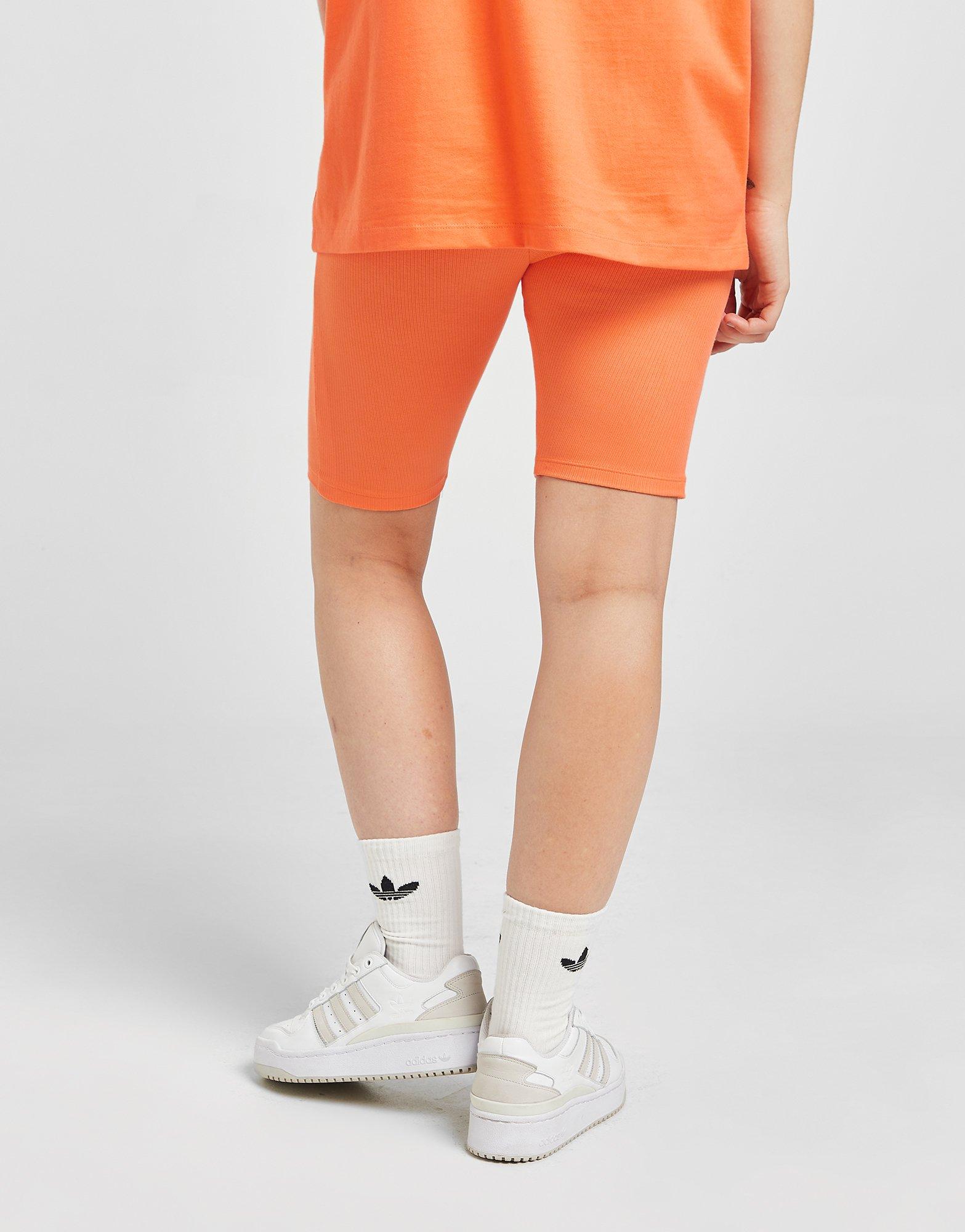 Womens orange 2025 adidas shorts