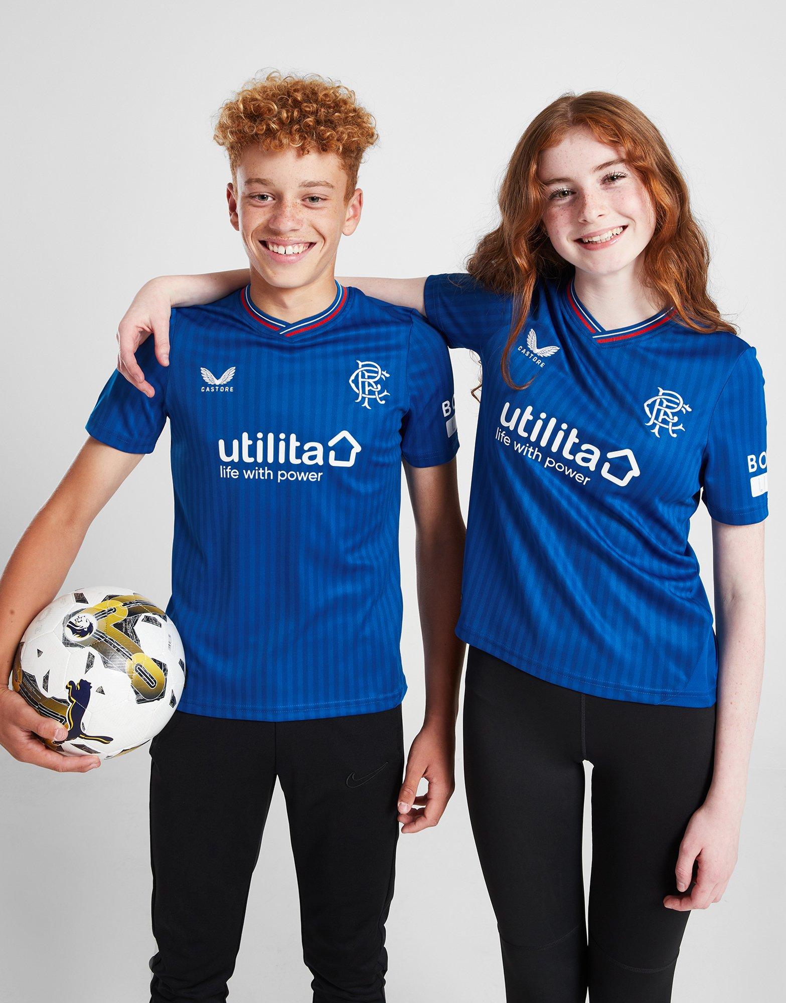 Blue Castore Rangers FC 2023/24 Home Shirt Junior