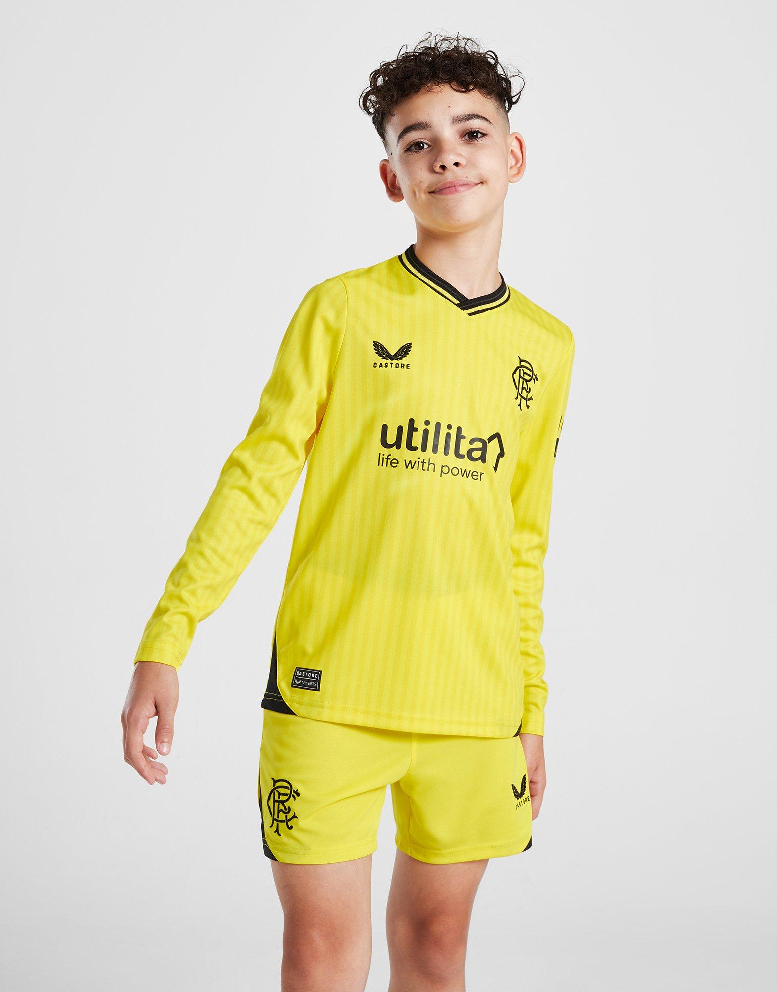 Yellow liverpool cheap goalkeeper kit junior