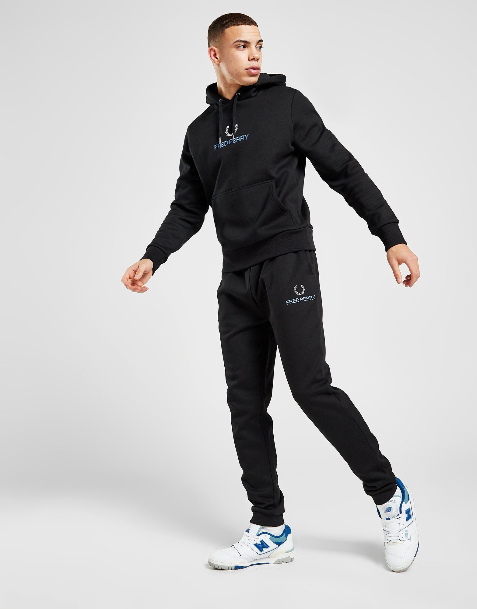 Reflectie Bourgeon koppeling Black Fred Perry Global Stack Joggers | JD Sports Global