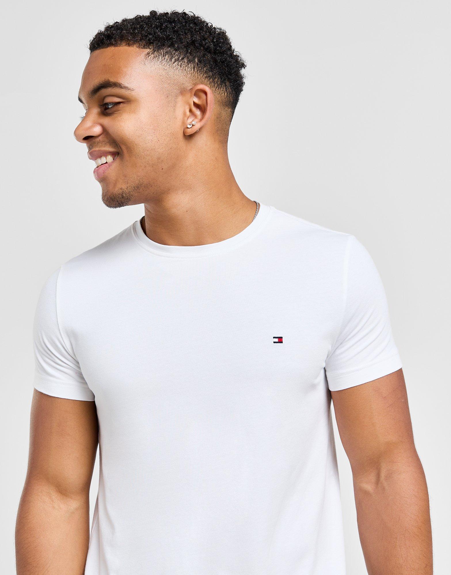 Tommy Hilfiger T-Shirt Small Flag em Branco