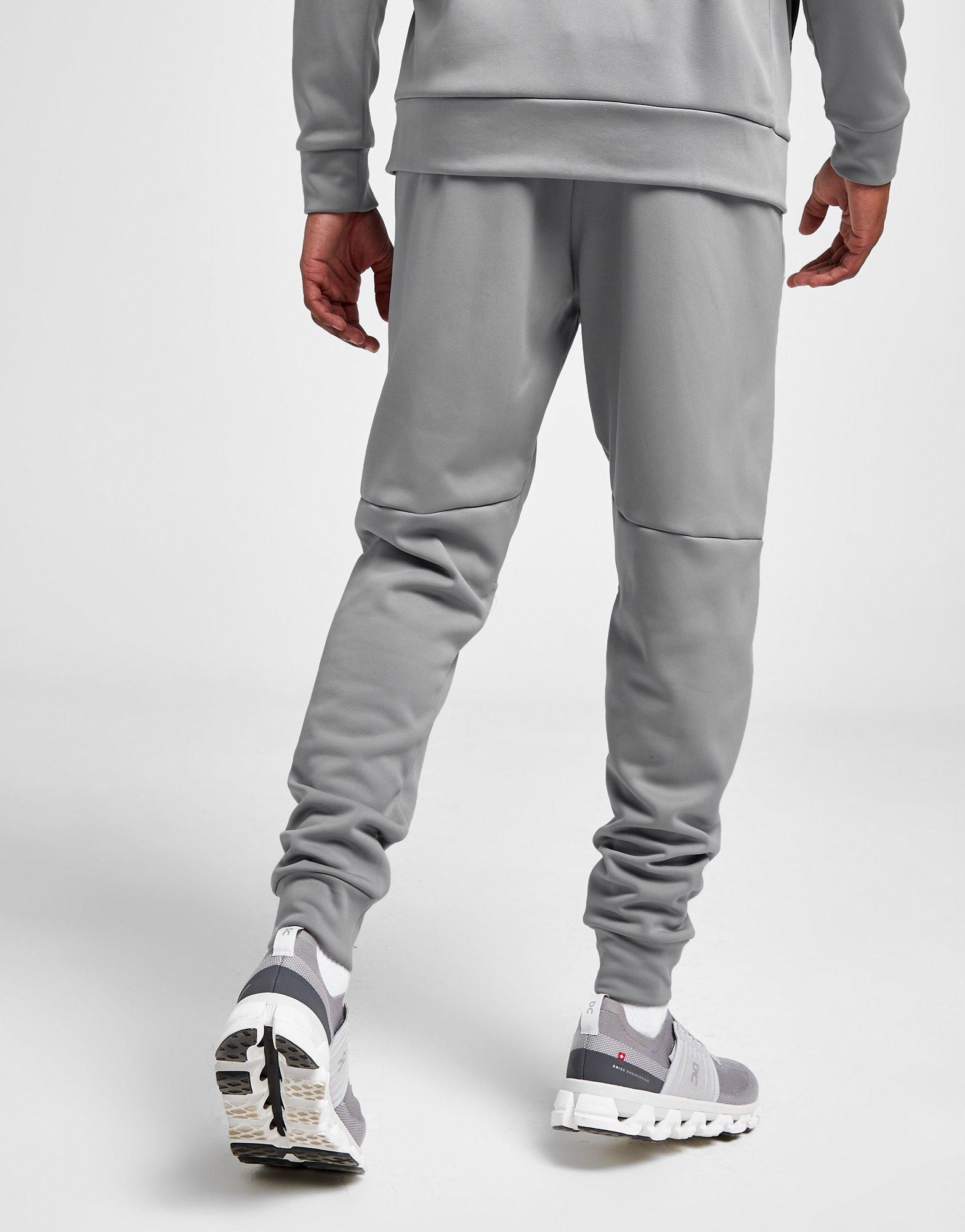 Grey Under Armour UA Armour Fleece Grid Track Pants