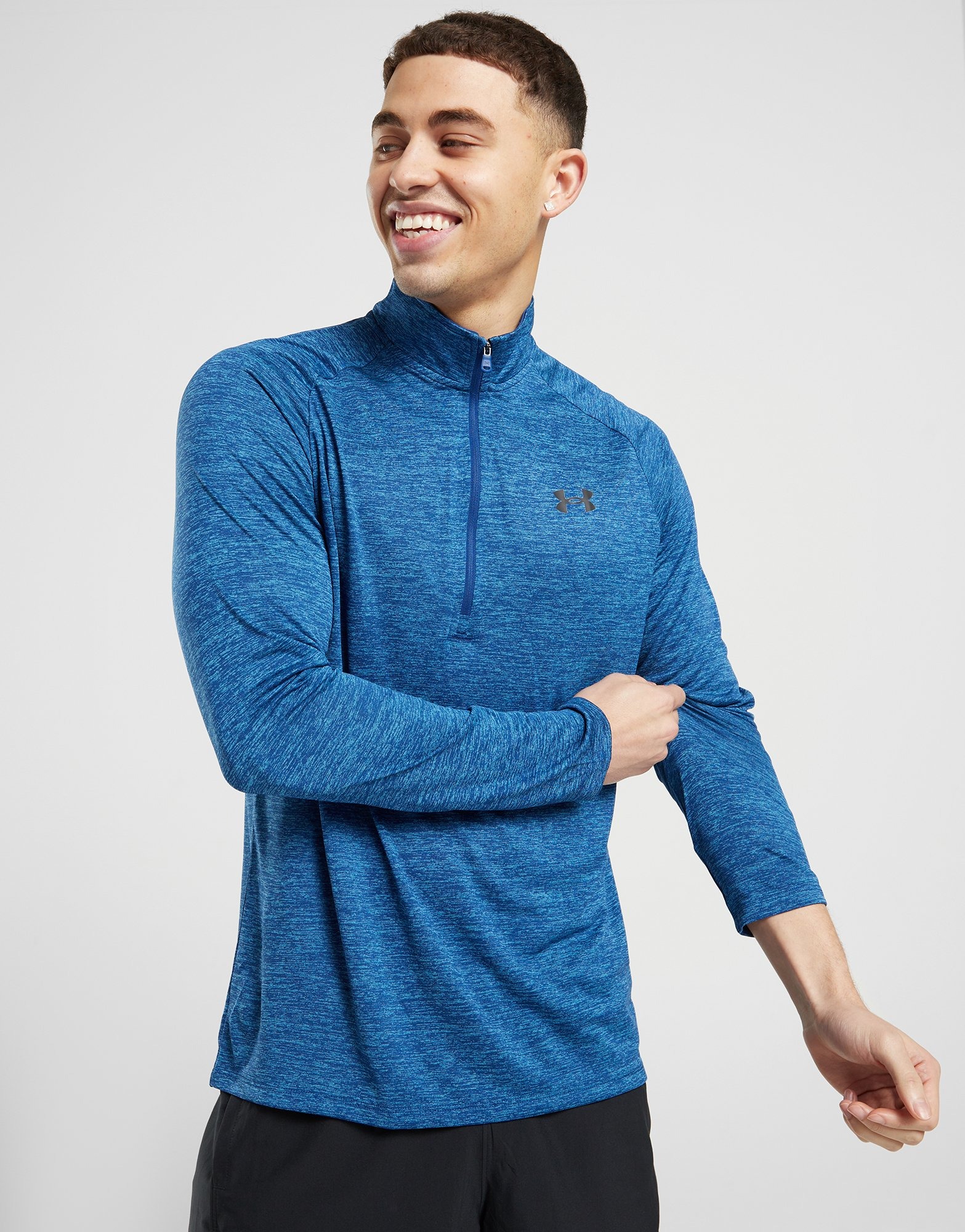 Blue Under Armour Tech 1/4 Zip Top Heren JD Sports