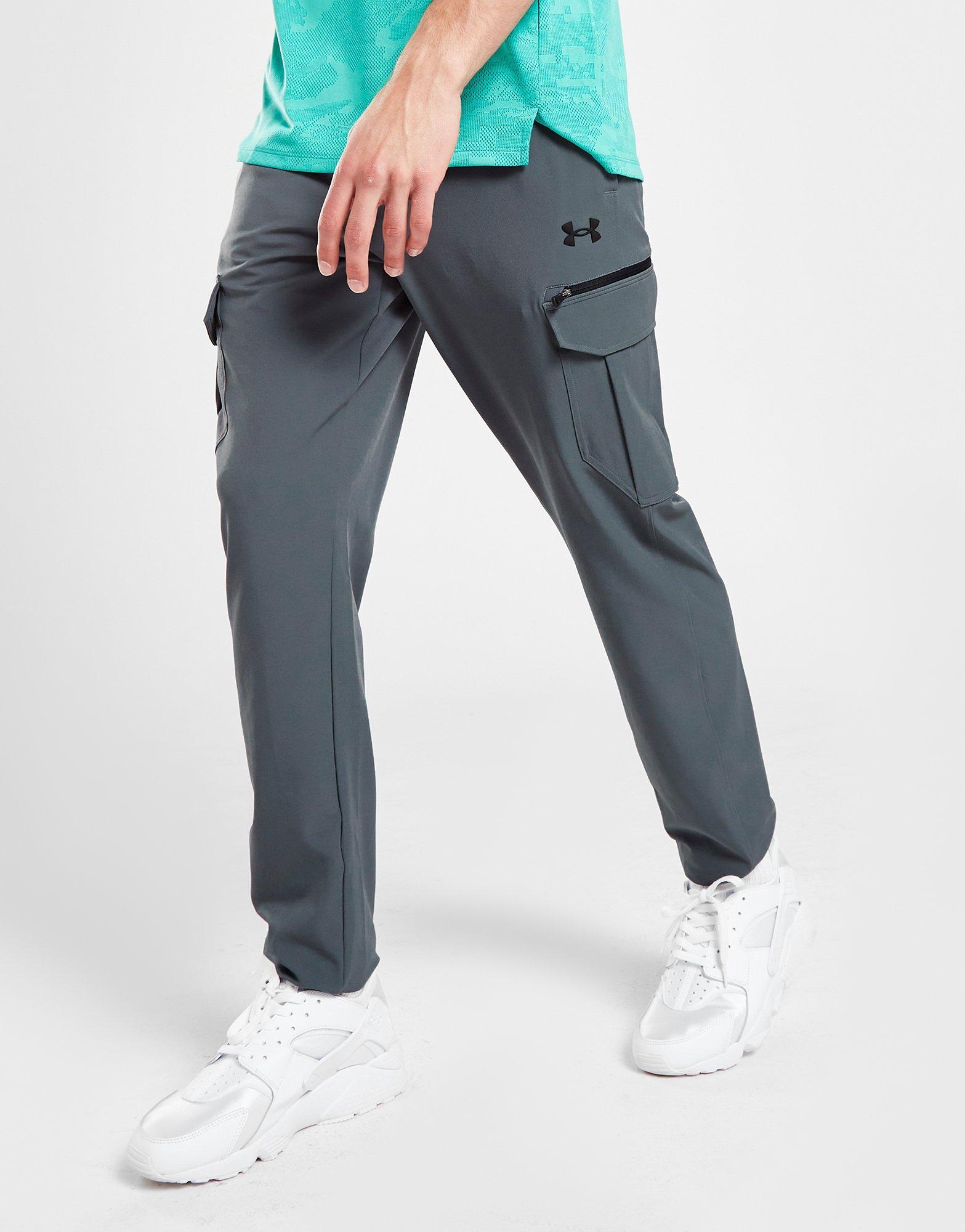 Grey Under Armour Woven Zip Cargo Pants - JD Sports