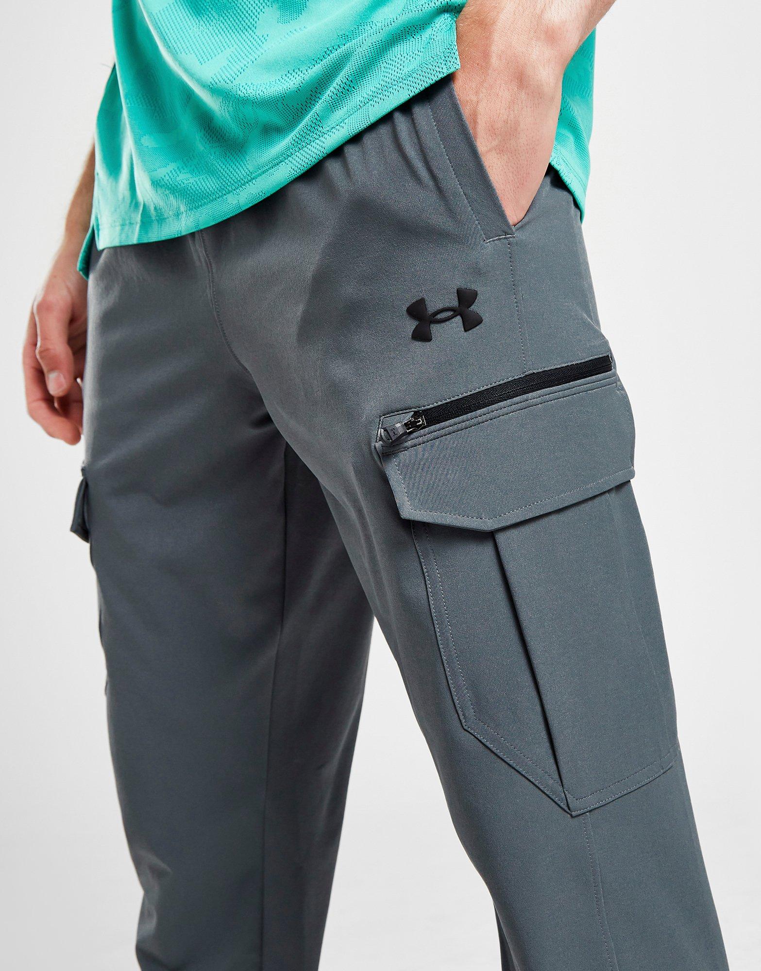 Black Under Armour Woven Zip Cargo Pants - JD Sports Ireland