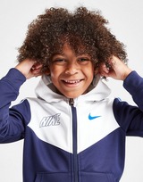 Nike Swoosh Tape Full Zip Hooded Tracksuit Children