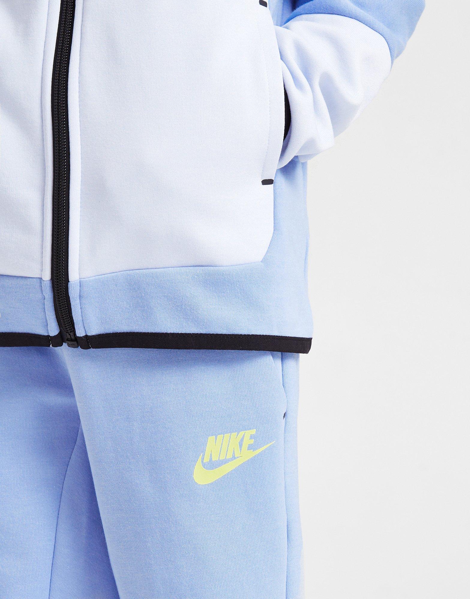 Blue Nike Tech Fleece Colour Block Tracksuit Children JD Sports Malaysia