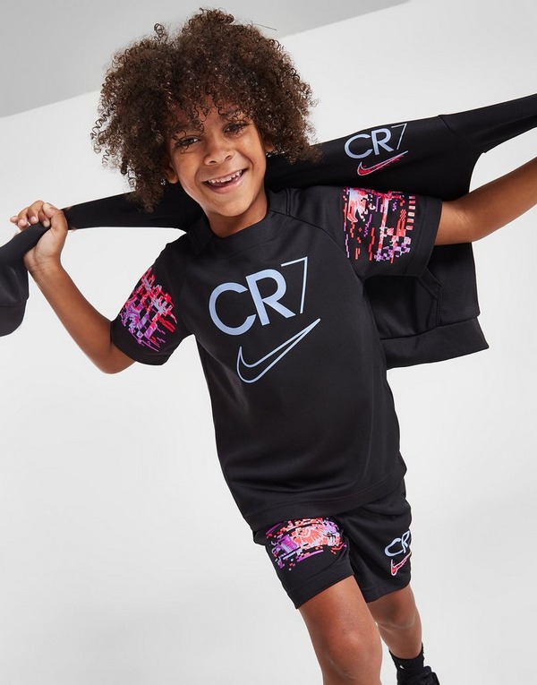Black Nike CR7 T-Shirt/Shorts Set Children | JD Sports Global