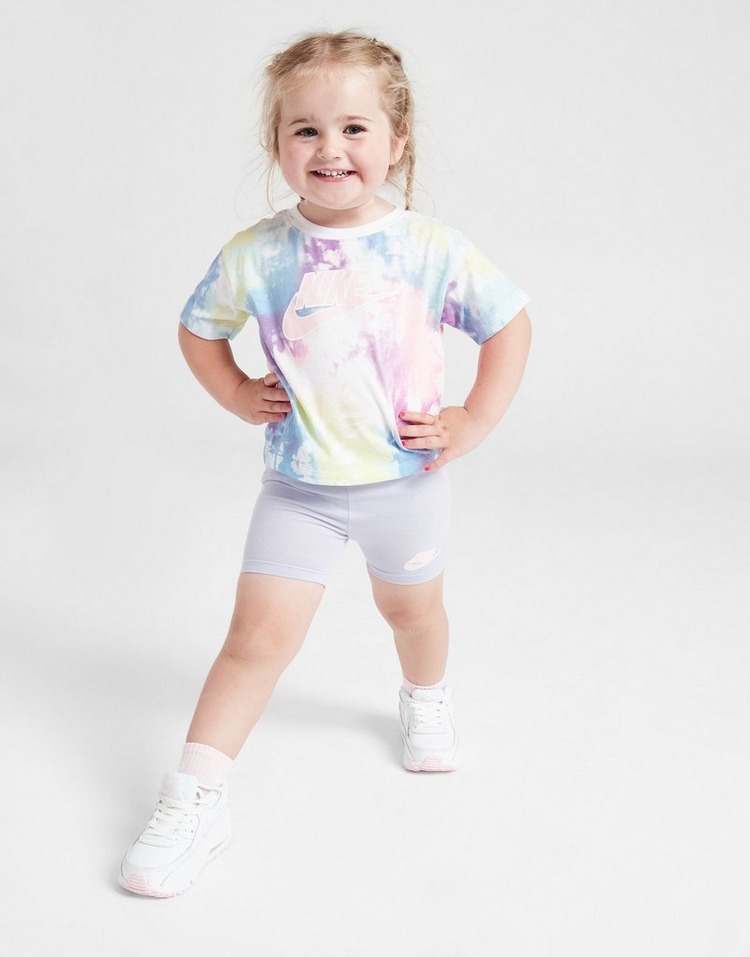 Nike Girls' Tie Dye T-Shirt/Cycle Shorts Set Infant