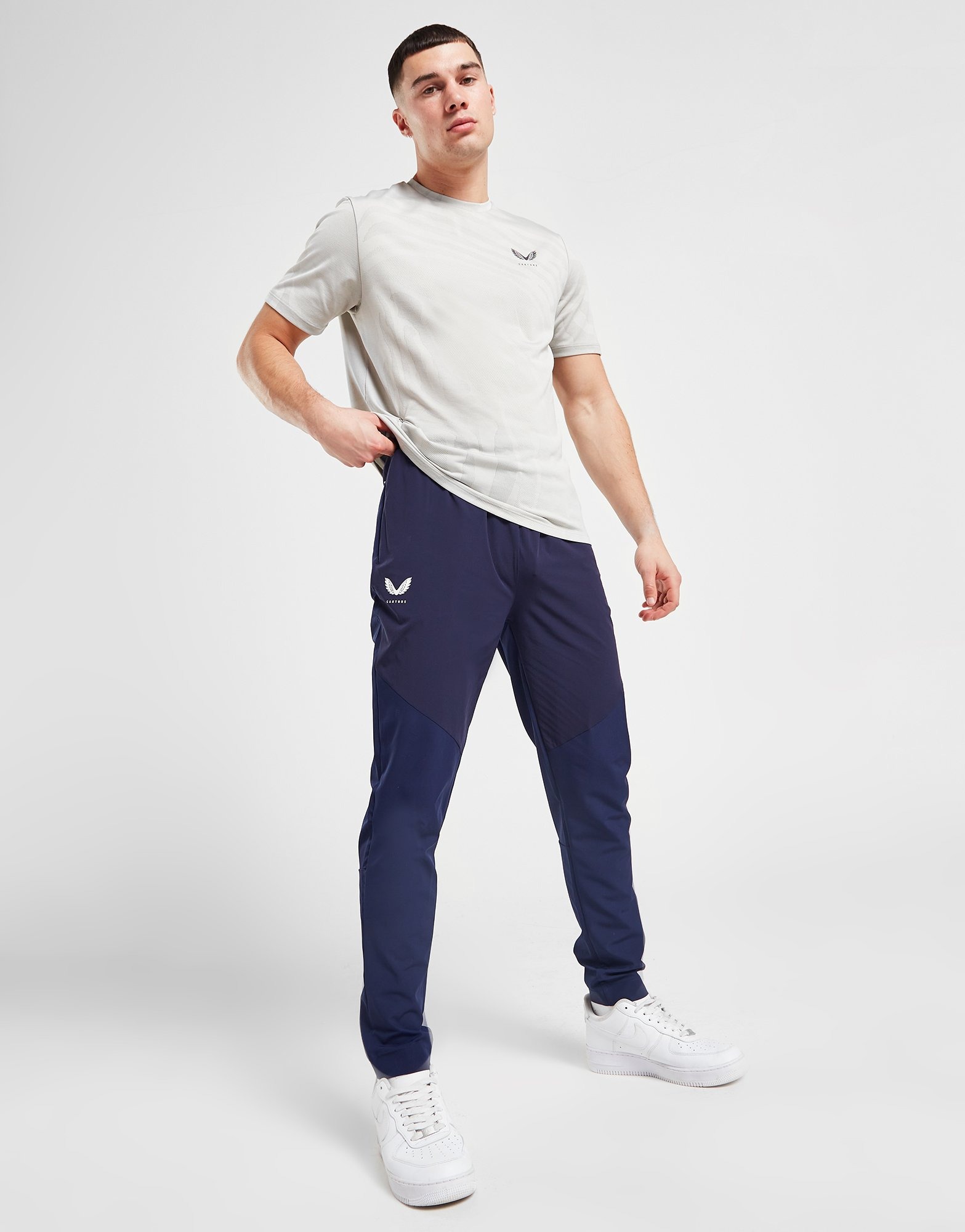 Blue Castore Hybrid Woven Track Pants - JD Sports NZ