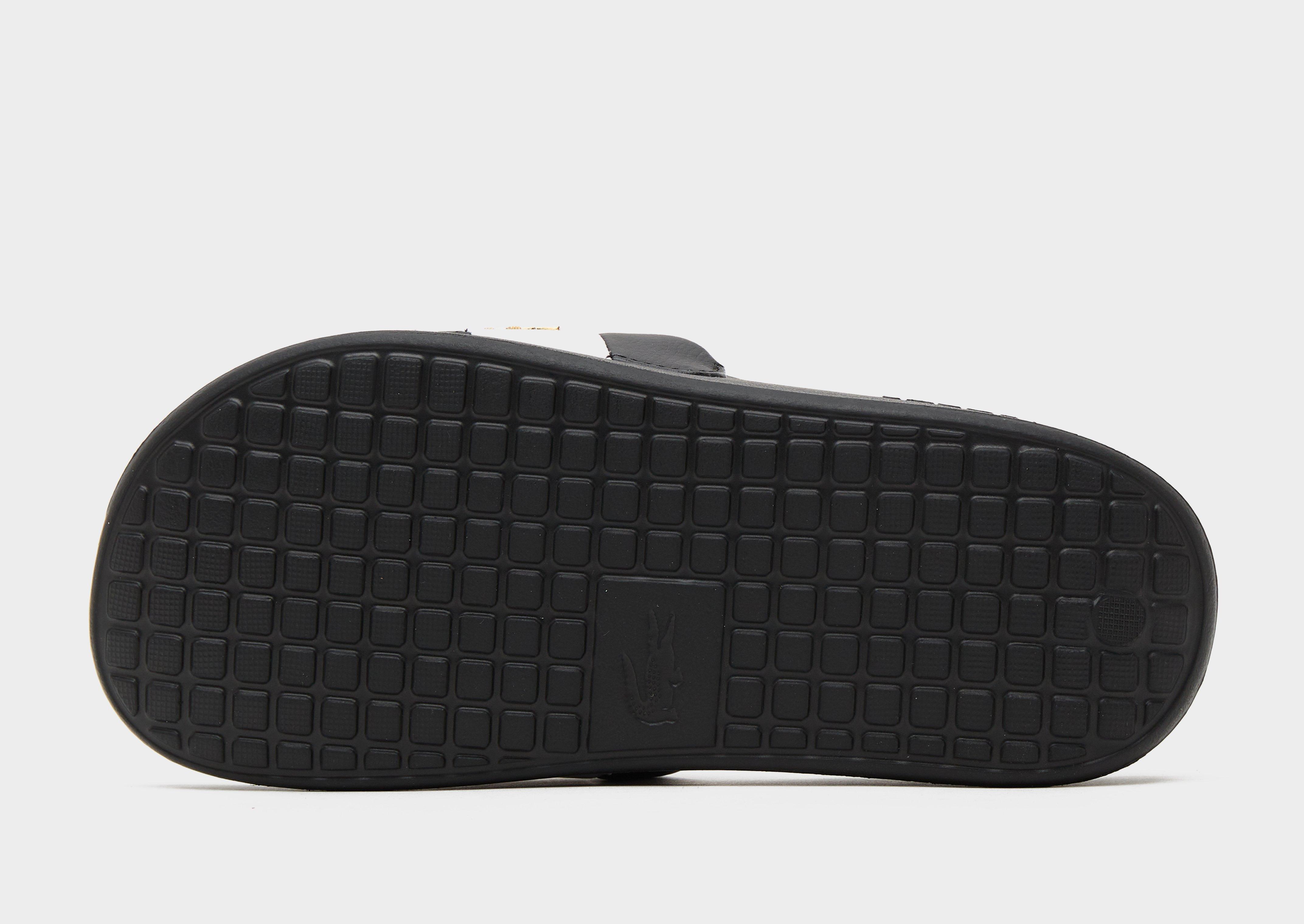 Black Lacoste Serve Pin Slides Women s JD Sports Global