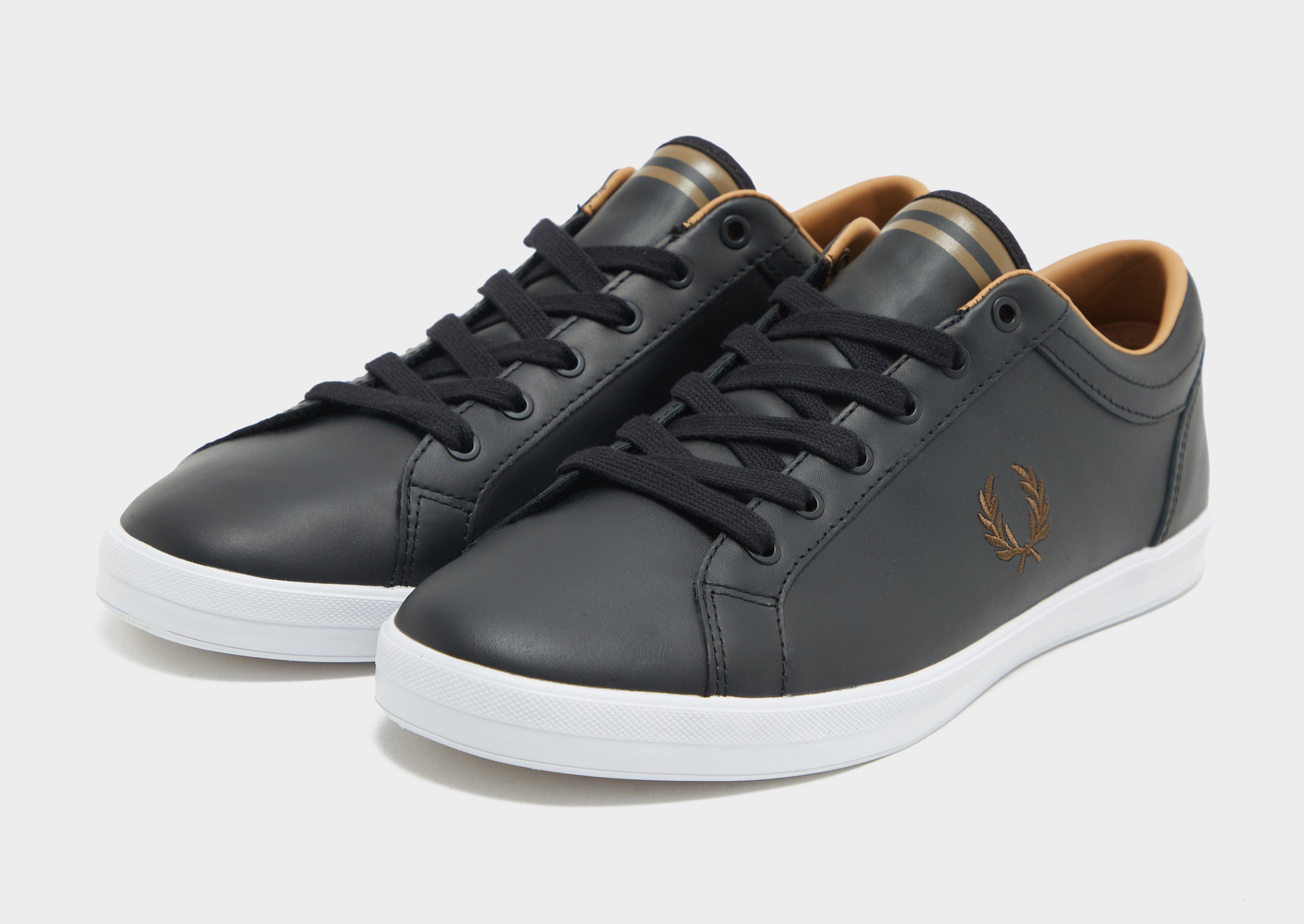 Fred perry baseline deals leather black