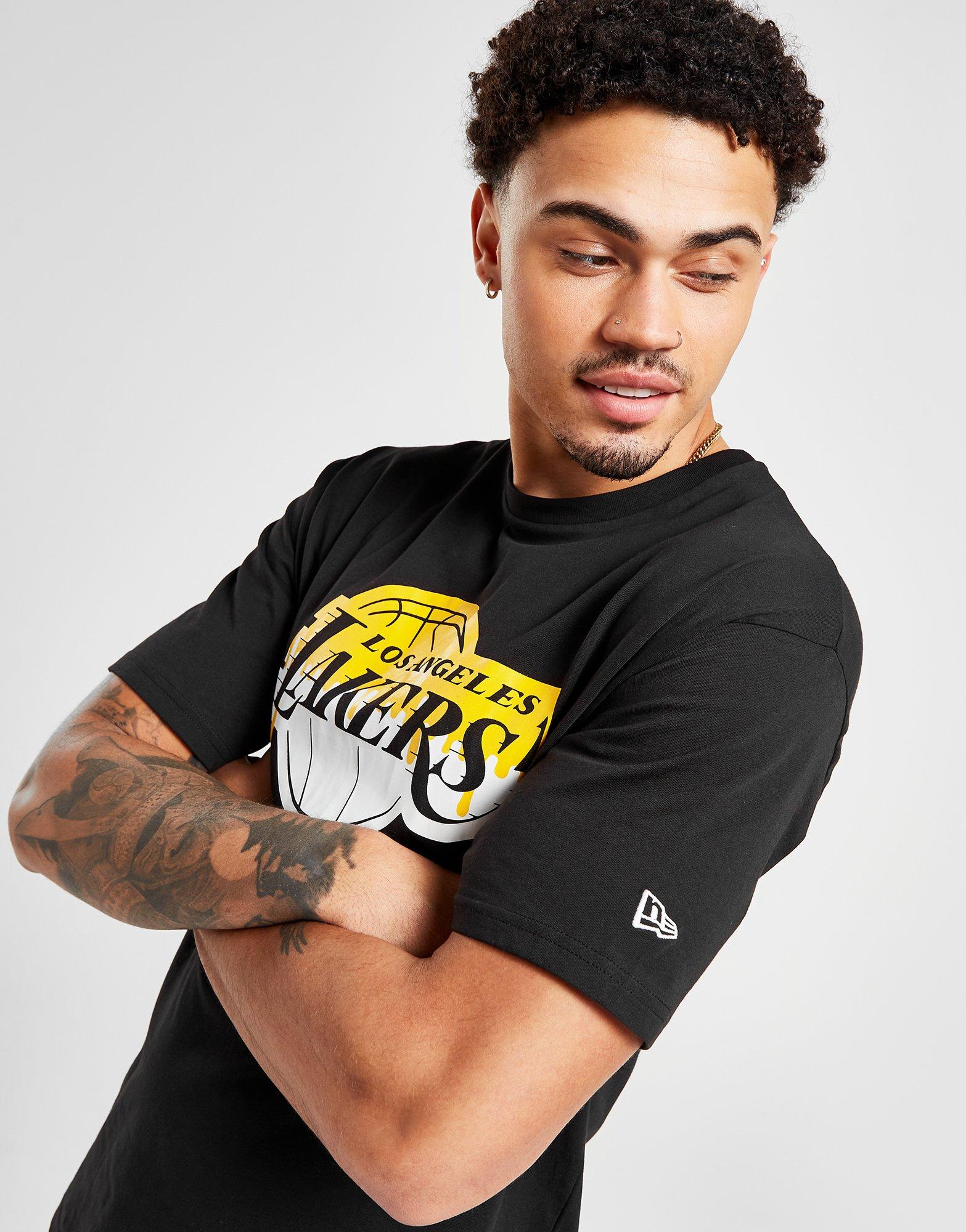 Los Angeles Lakers: Logo Drip T-Shirt - Black XXL / Black