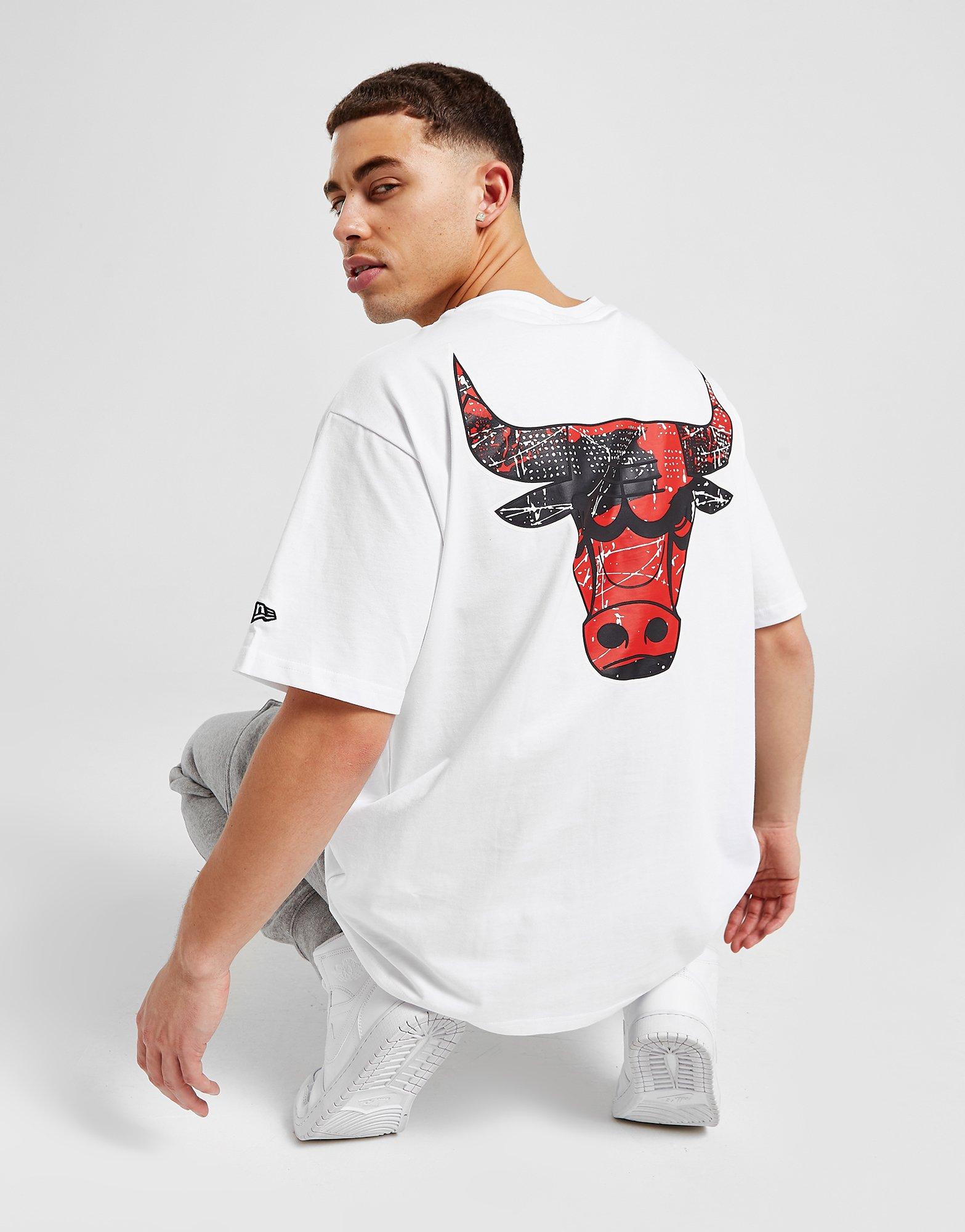 Chicago Bulls Outline Logo T-Shirt White