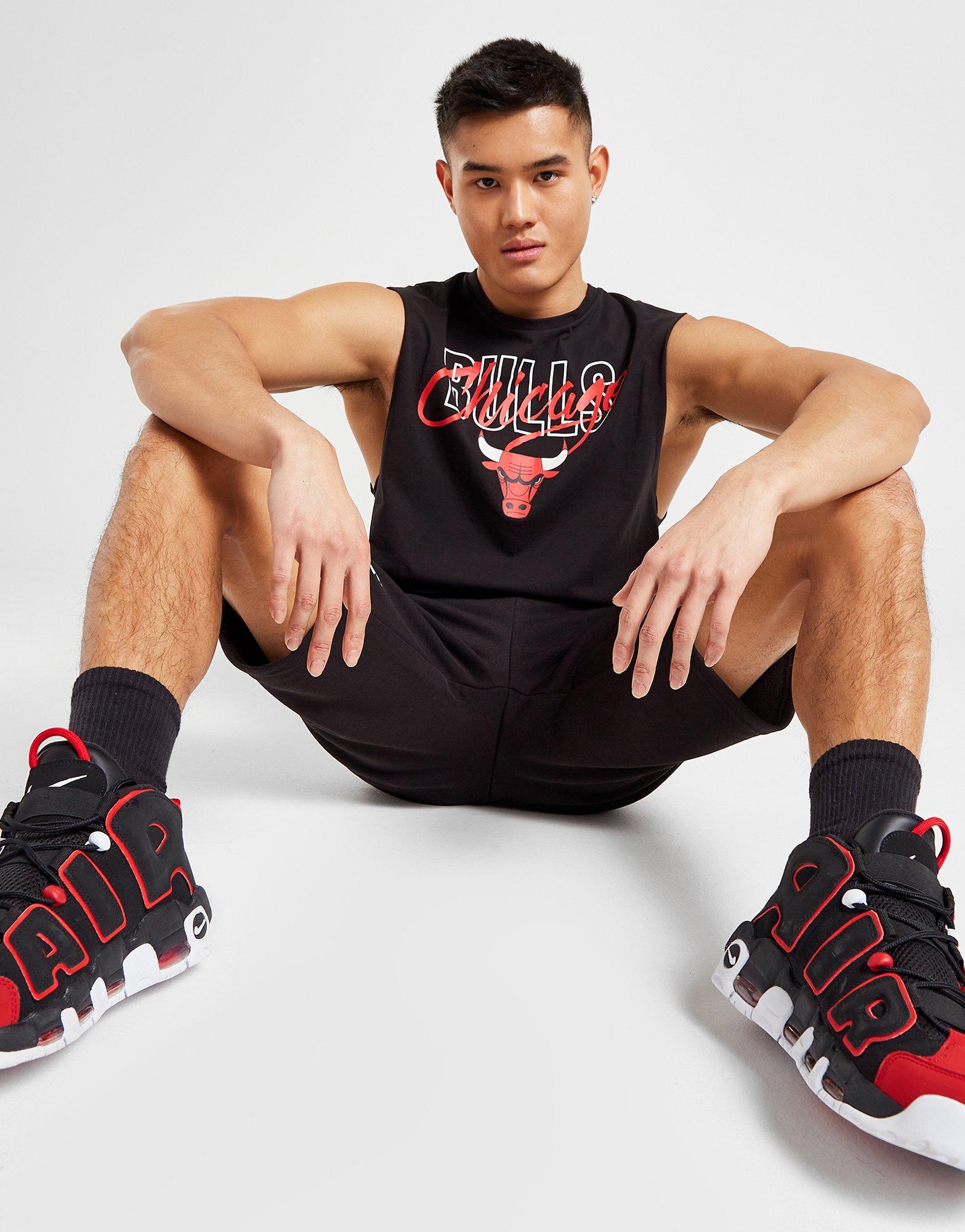 New Era NBA SCRIPT CHICAGO BULLS - Zip-up sweatshirt - black 
