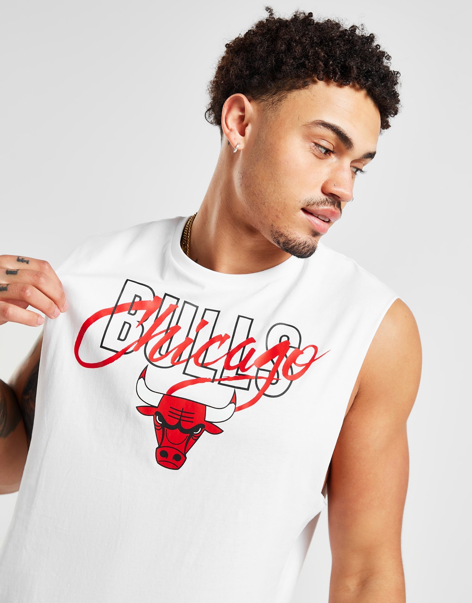 New Era NBA Chicago Bulls Script Full Zip Hoodie Size: XL