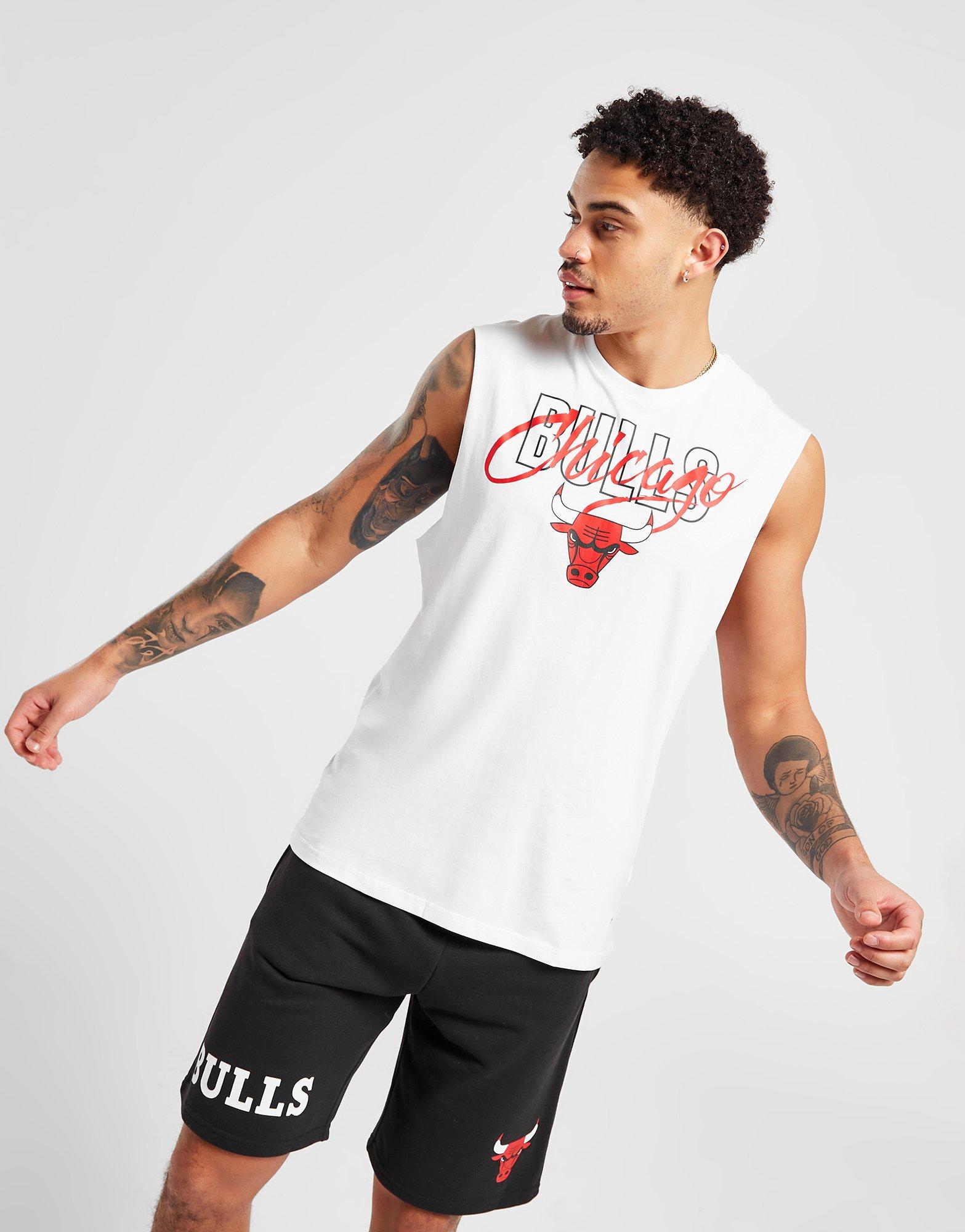 New era Chicago Bulls Script Short Sleeve T-Shirt White