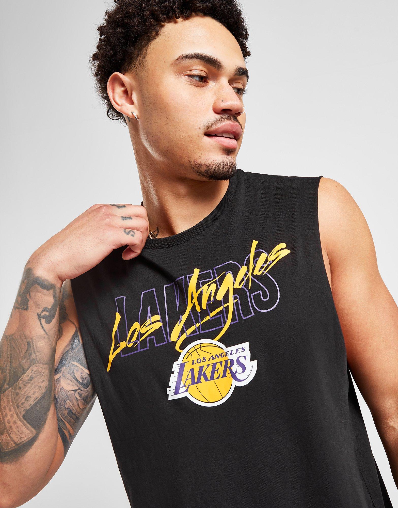 T-shirt New Era NBA Los Angeles Lakers Script Black Men