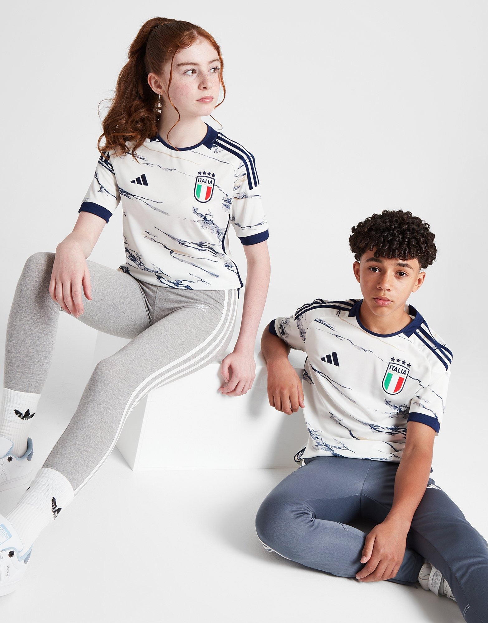 wit adidas Italy 2023 Away Shirt Junior - JD Sports Nederland
