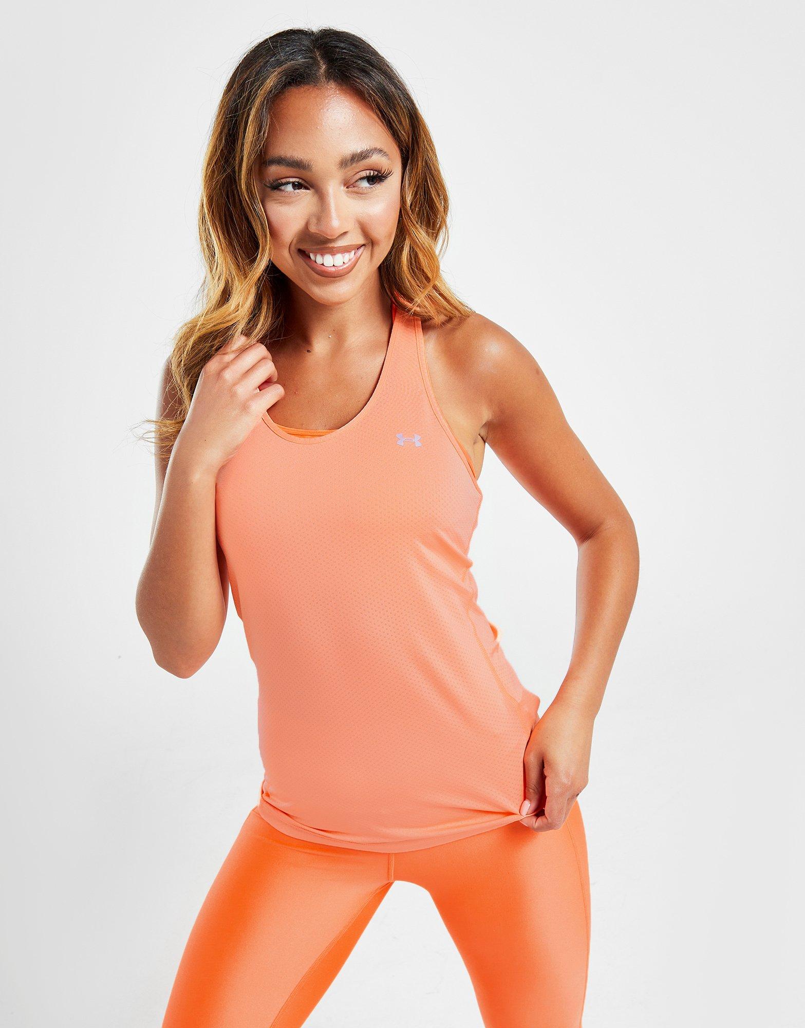 Orange Under Armour HeatGear Tank Top - JD Sports Global