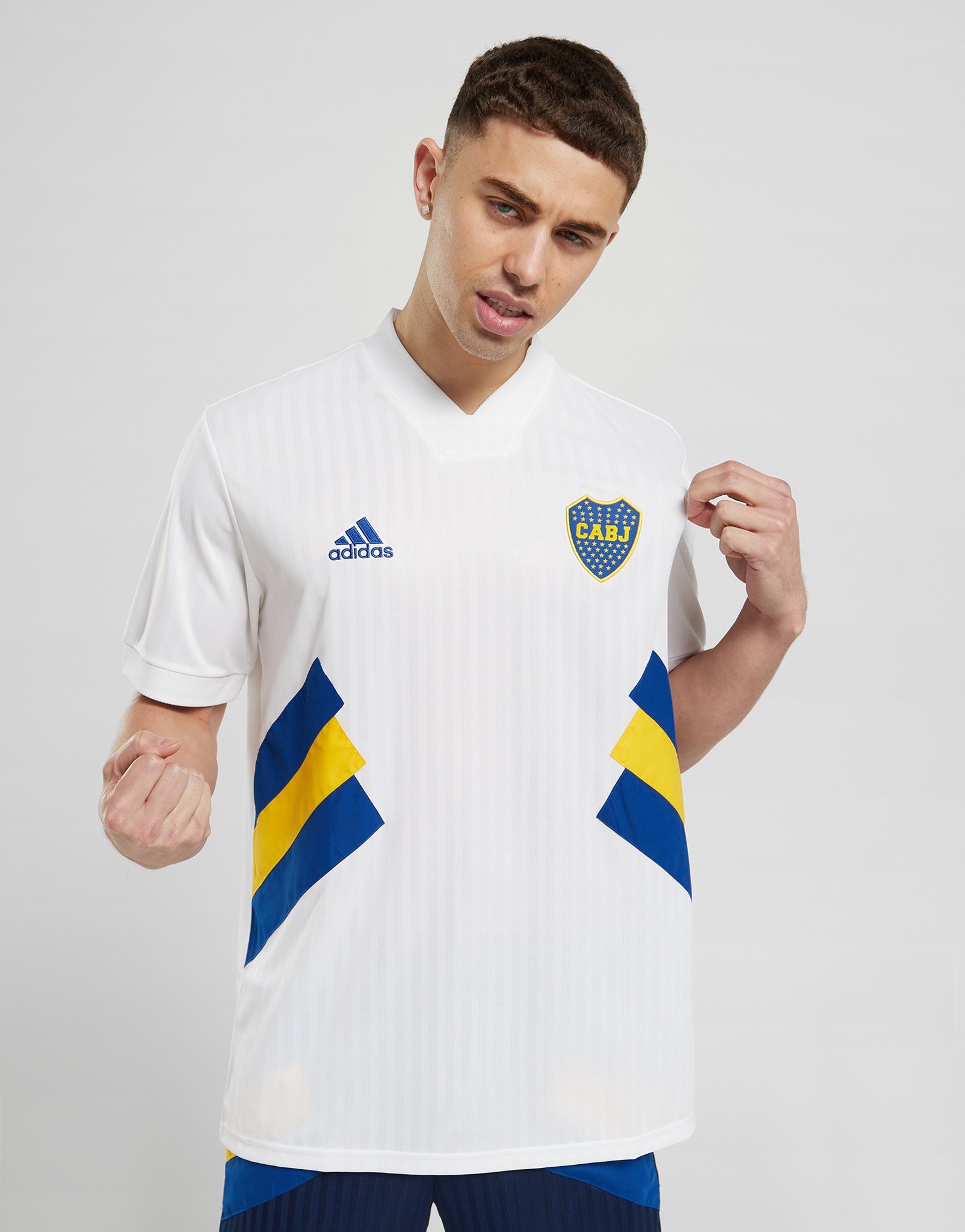 stoomboot Ik was verrast Bestudeer White adidas Boca Juniors Icon Shirt | JD Sports Global