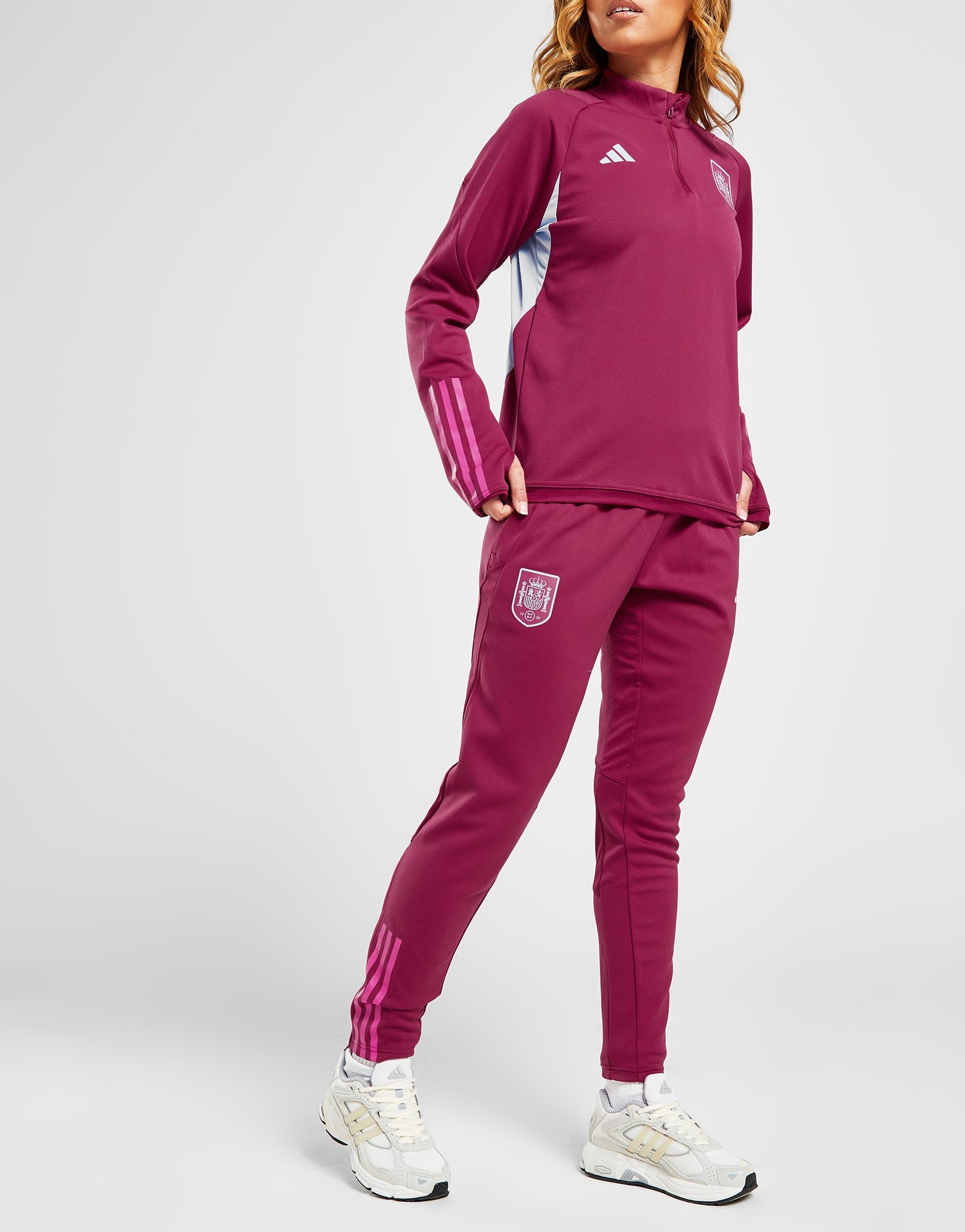 Burgundy adidas Spain Training Pants Women's | JD Sports Malaysia