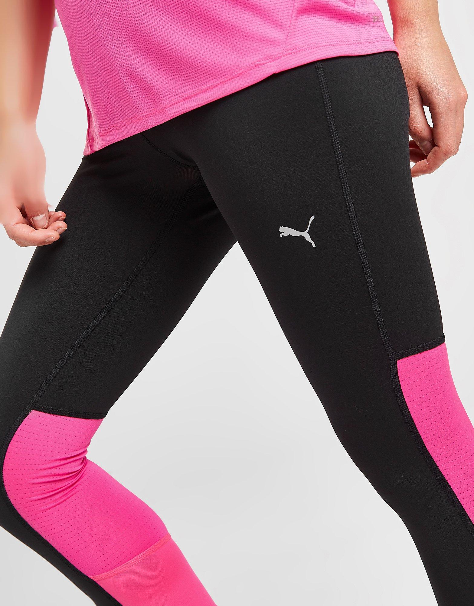 PUMA Color Block Women Black, Pink Tights - Buy PUMA Color Block Women  Black, Pink Tights Online at Best Prices in India