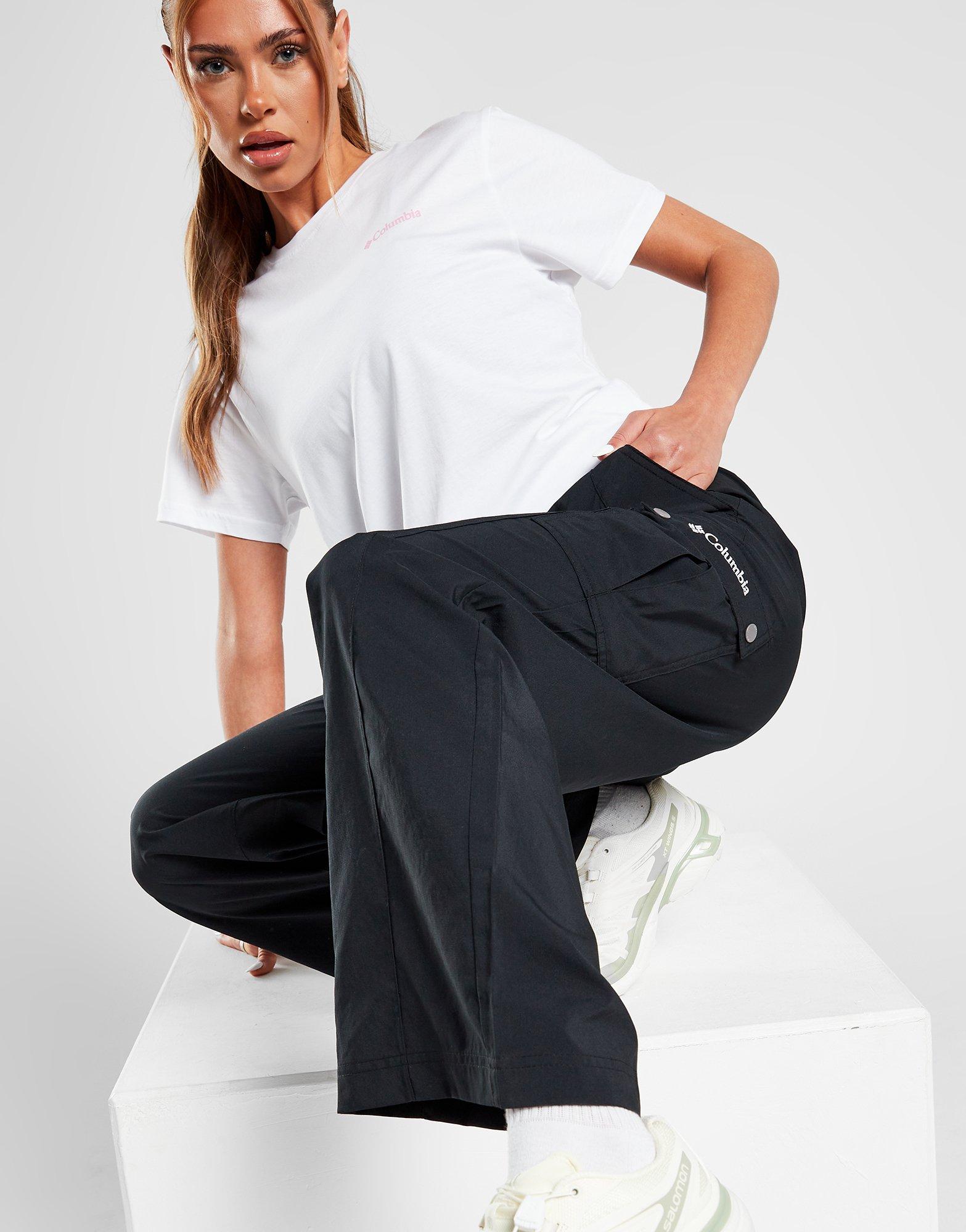 Flared Cargo Pants - Black - Ladies