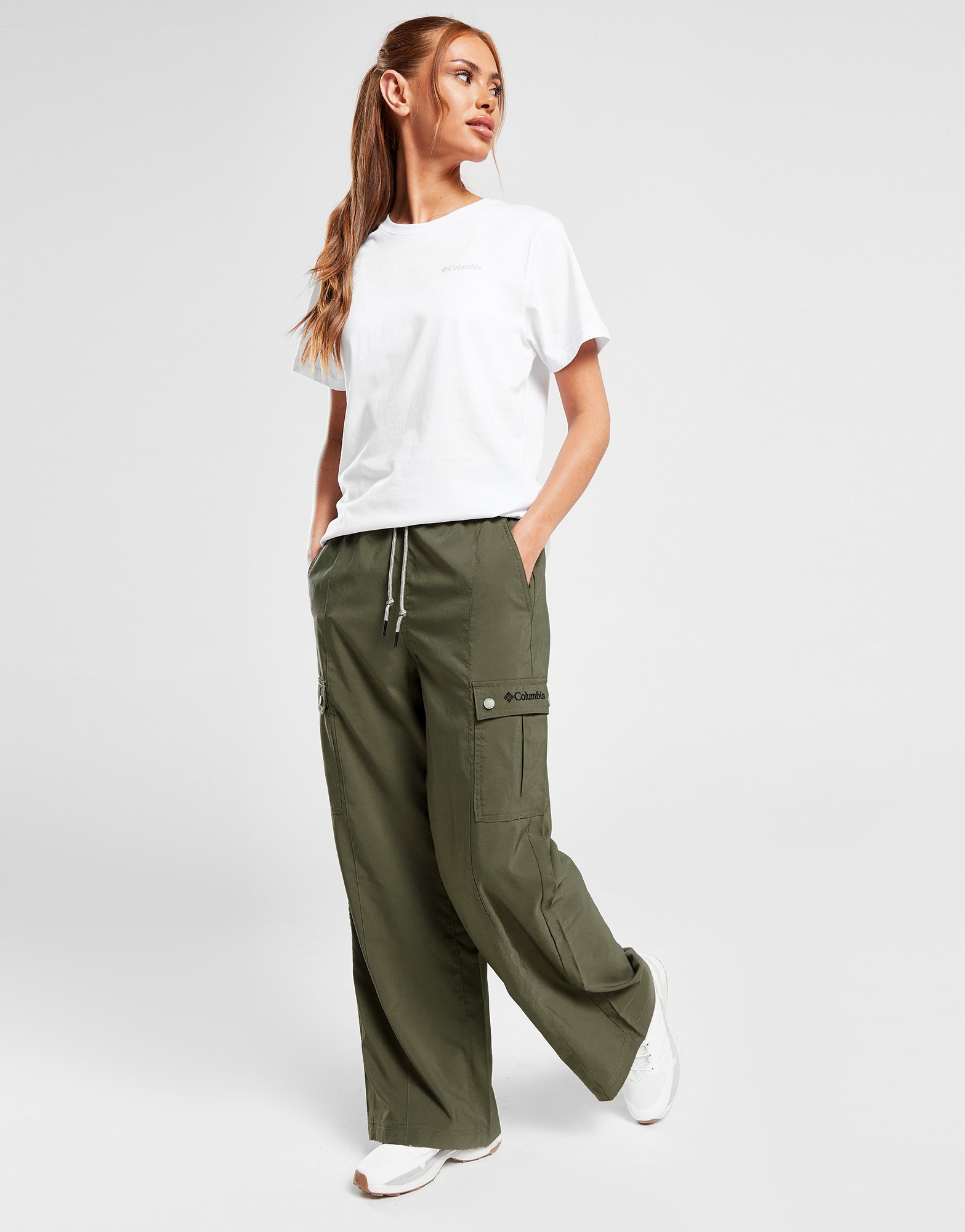 Green Columbia Wide Leg Cargo Pants JD Sports NZ