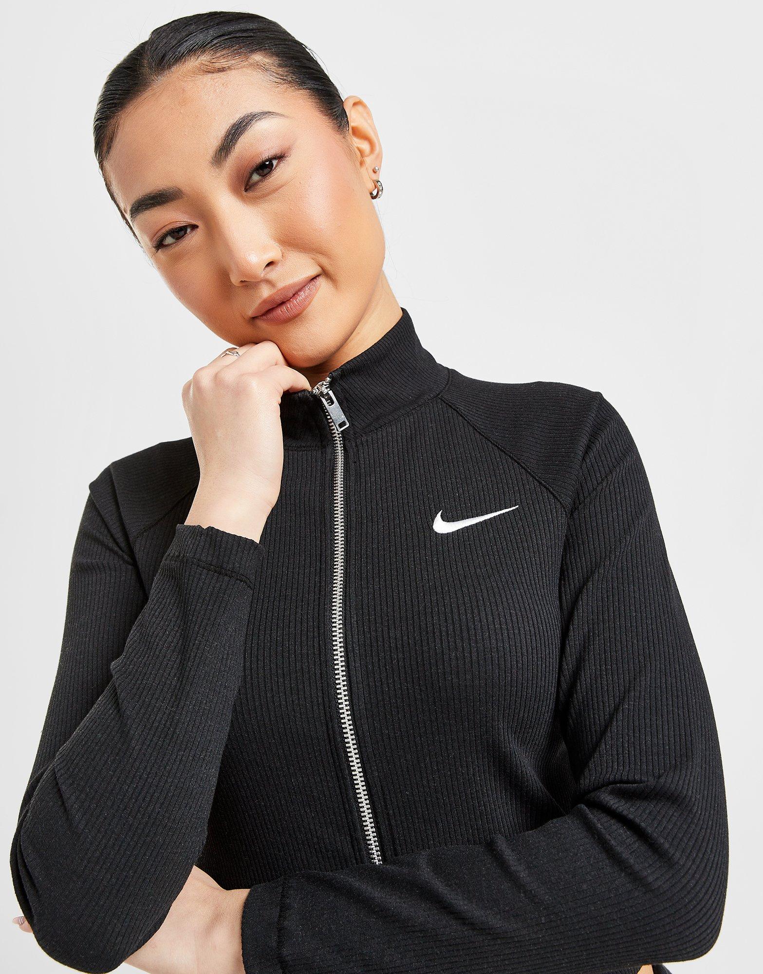 Black Nike Trend Rib Full Zip Track Jacket - JD Sports Global