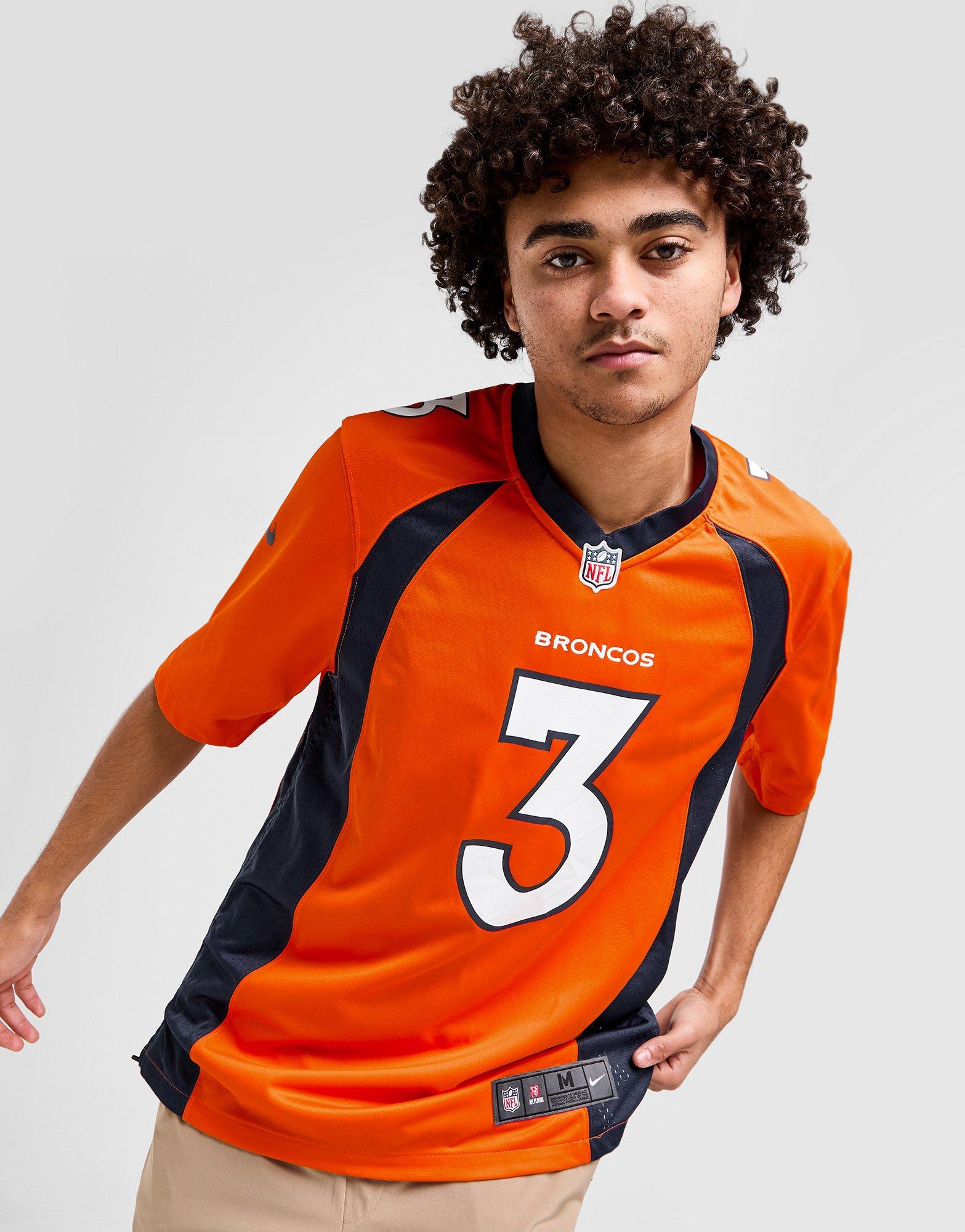 Orange Nike NFL Denver Broncos Wilson #3 Jersey