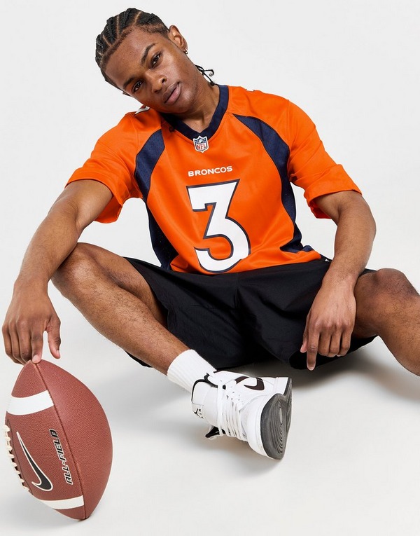 Orange Nike NFL Denver Broncos Wilson #3 Jersey