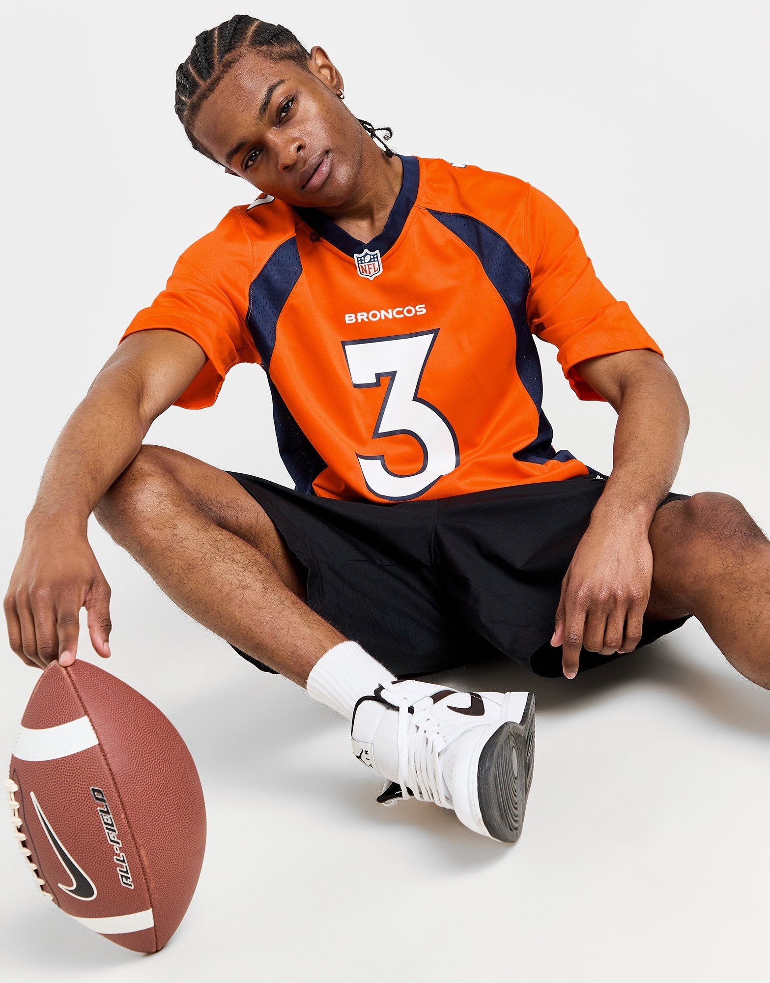 Orange Nike NFL Denver Broncos Wilson #3 Jersey - JD Sports Ireland