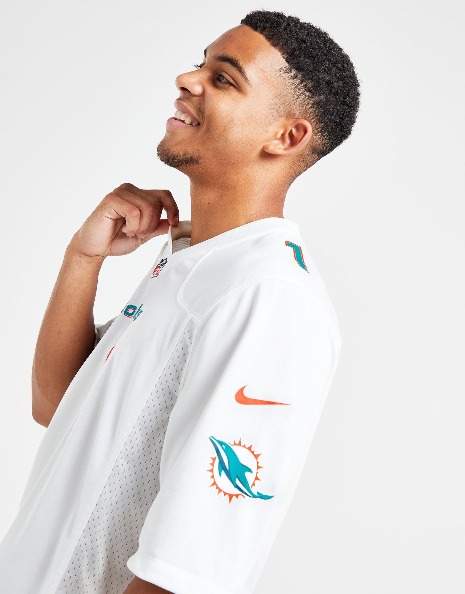 White Nike NFL Miami Dolphins Tagovailoa #1 Jersey