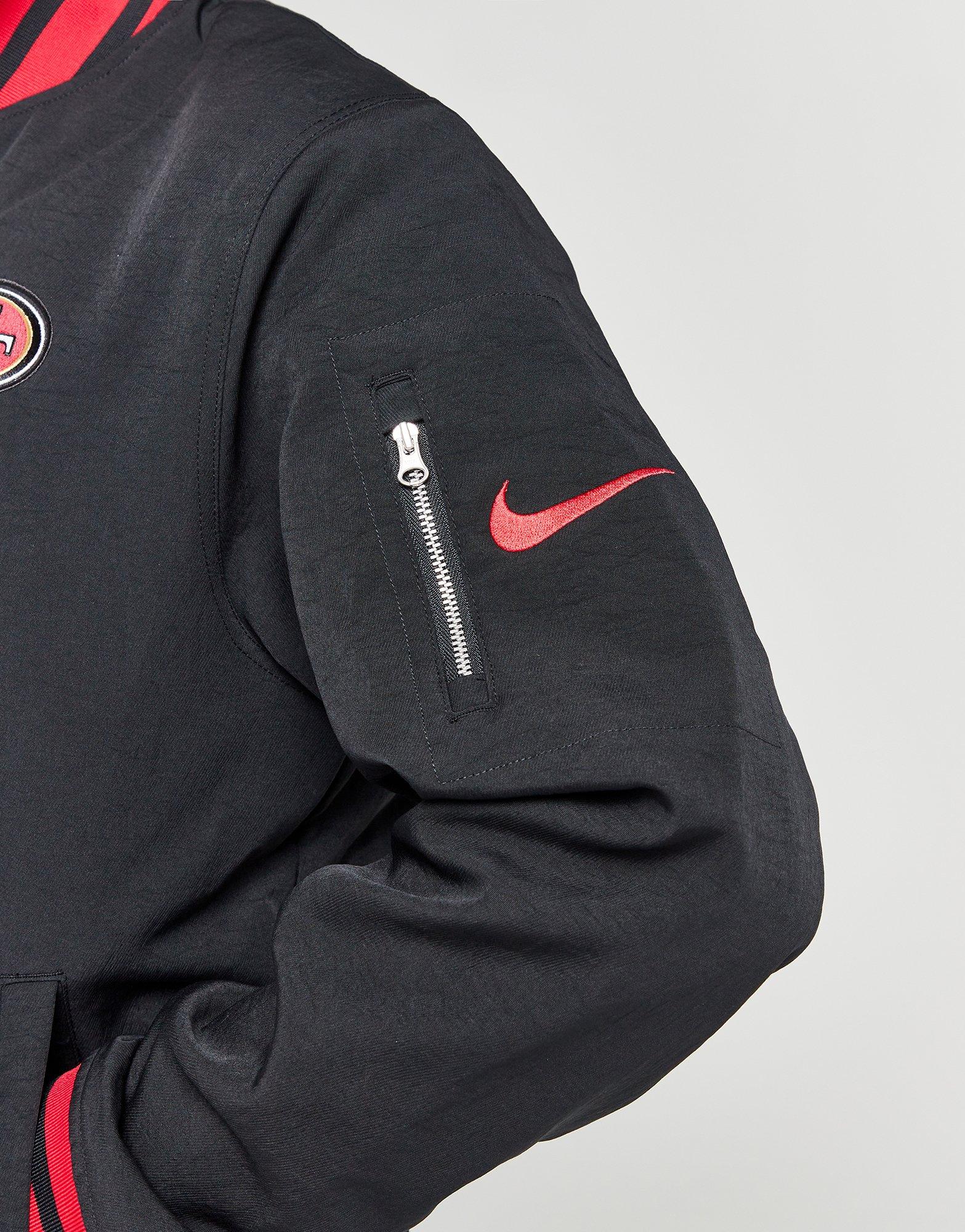 Nike NFL San Francisco 49ers Nike Coach Bomber Jacket Black