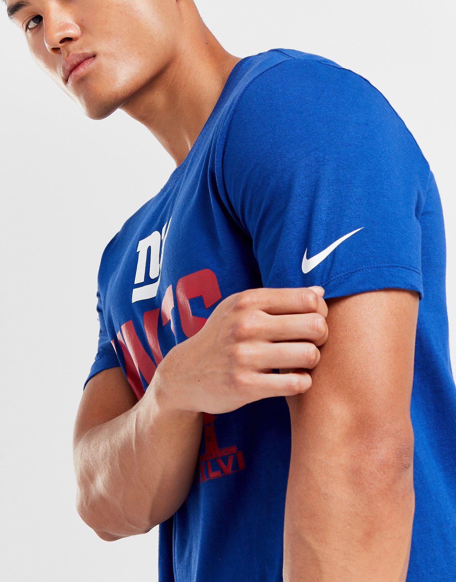 Nike NEW YORK GIANTS - LOGO COTTON TEE Blue