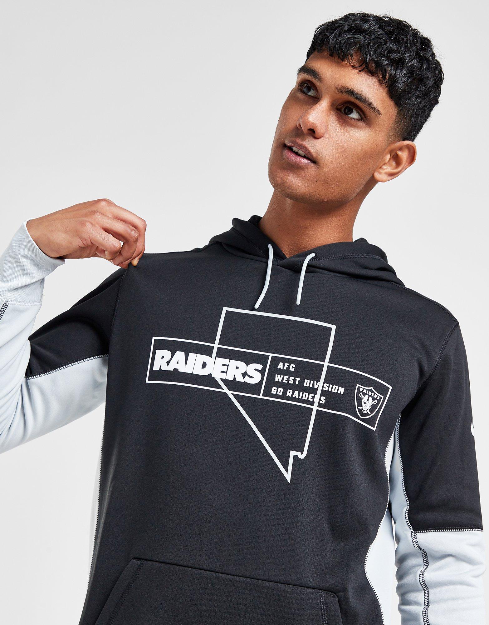 NFL Raiders Sweatshirt Hoodie Pull Over M Team Apparel Black Oakland Las  Vegas