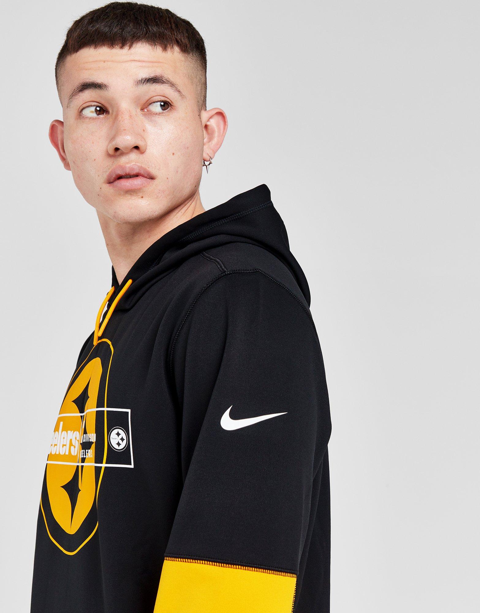 Pittsburgh Steelers Nike Therma Colour Block Hoodie - Mens