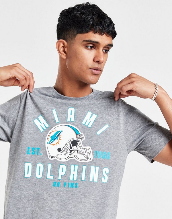 Grey Nike NFL Miami Dolphins Helmet T-Shirt