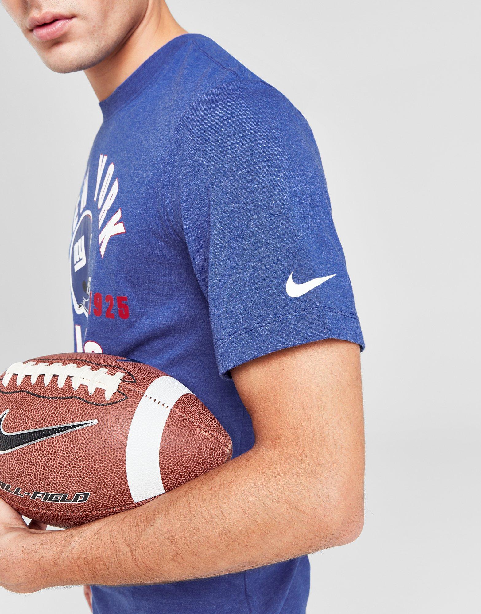 Blue Nike NFL New York Giants Helmet T-Shirt