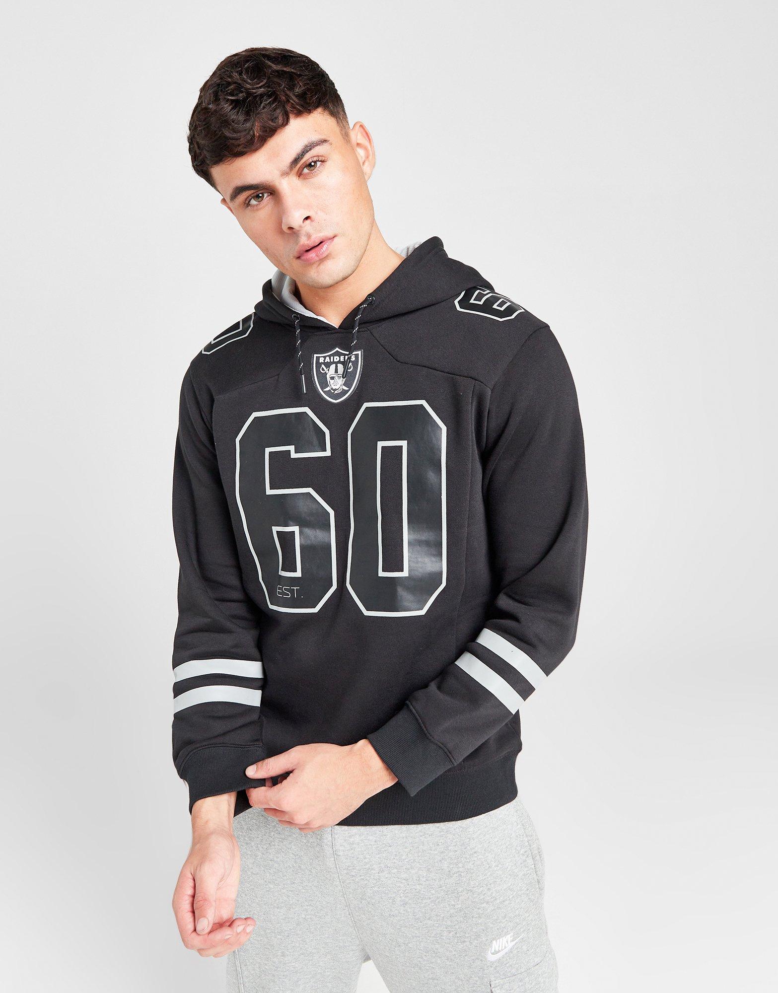 NFL Offensive Line Raiders Crop Hoodie - Black