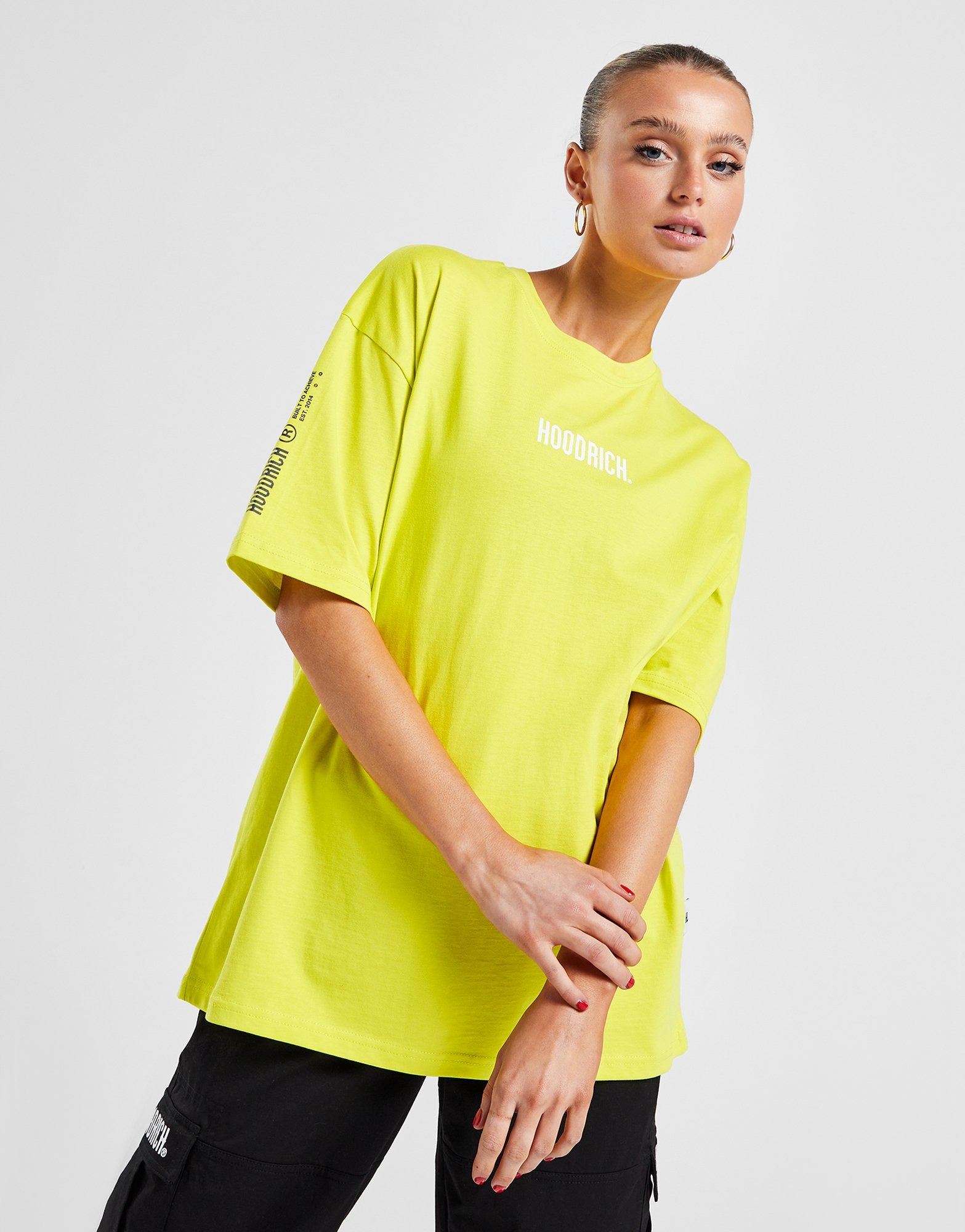Yellow Hoodrich Revolve Boyfriend T-Shirt JD Sports UK