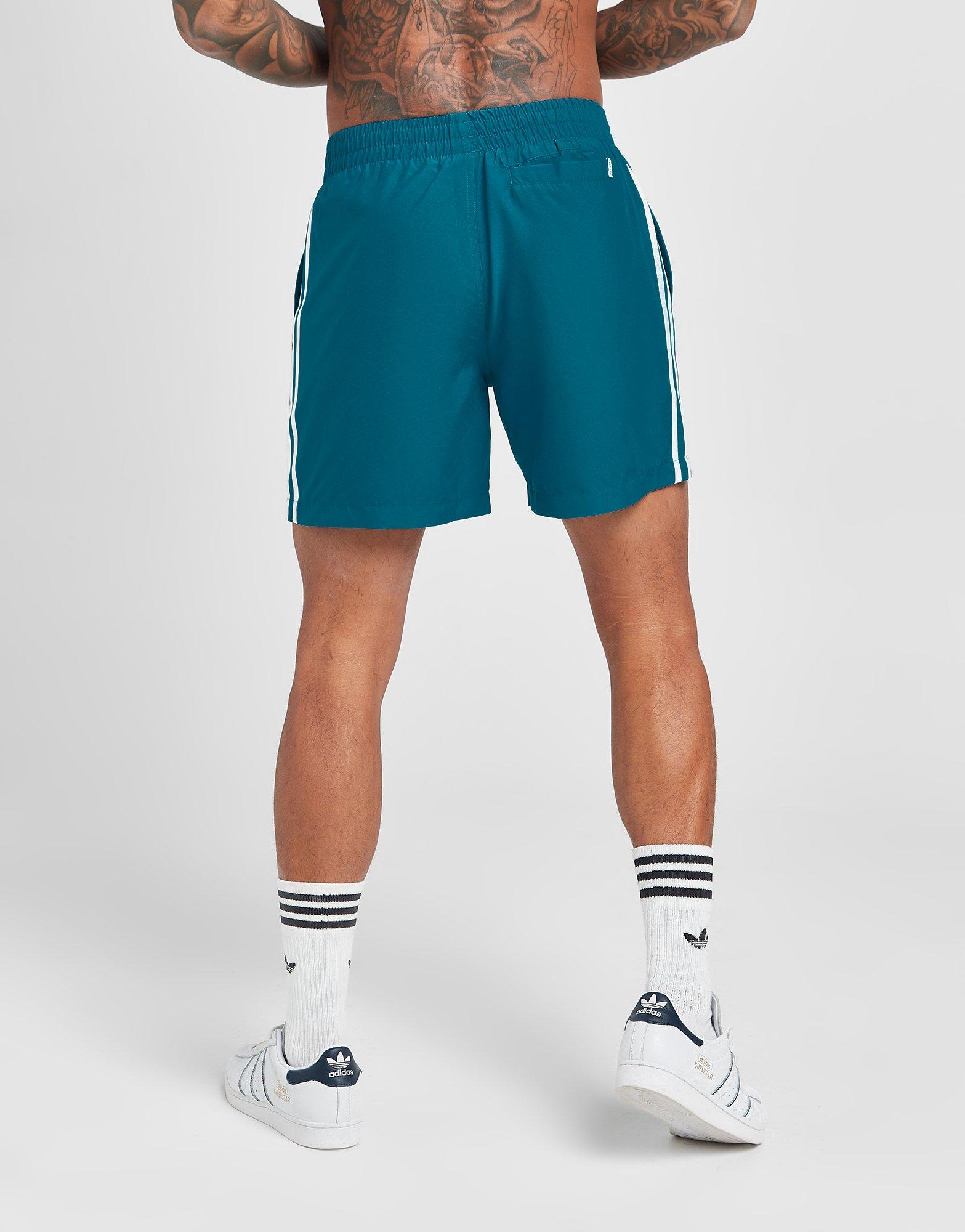 Adidas originals california swim hotsell shorts green