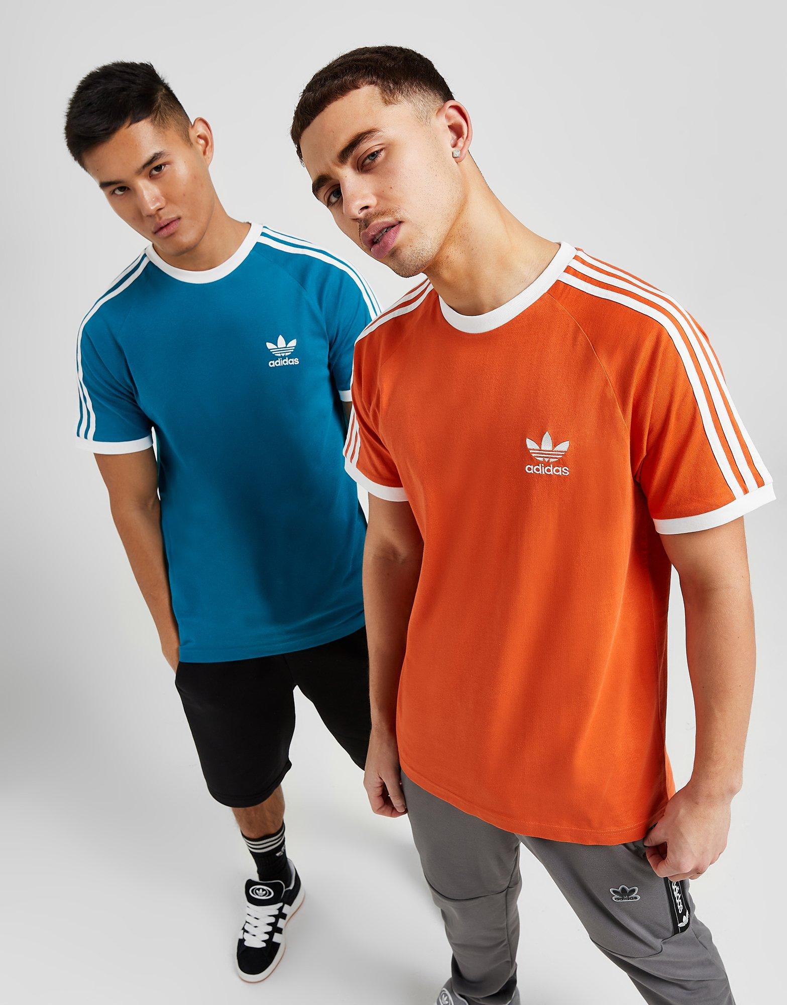 Orange Originals 3-Stripes California T-Shirt - JD Sports