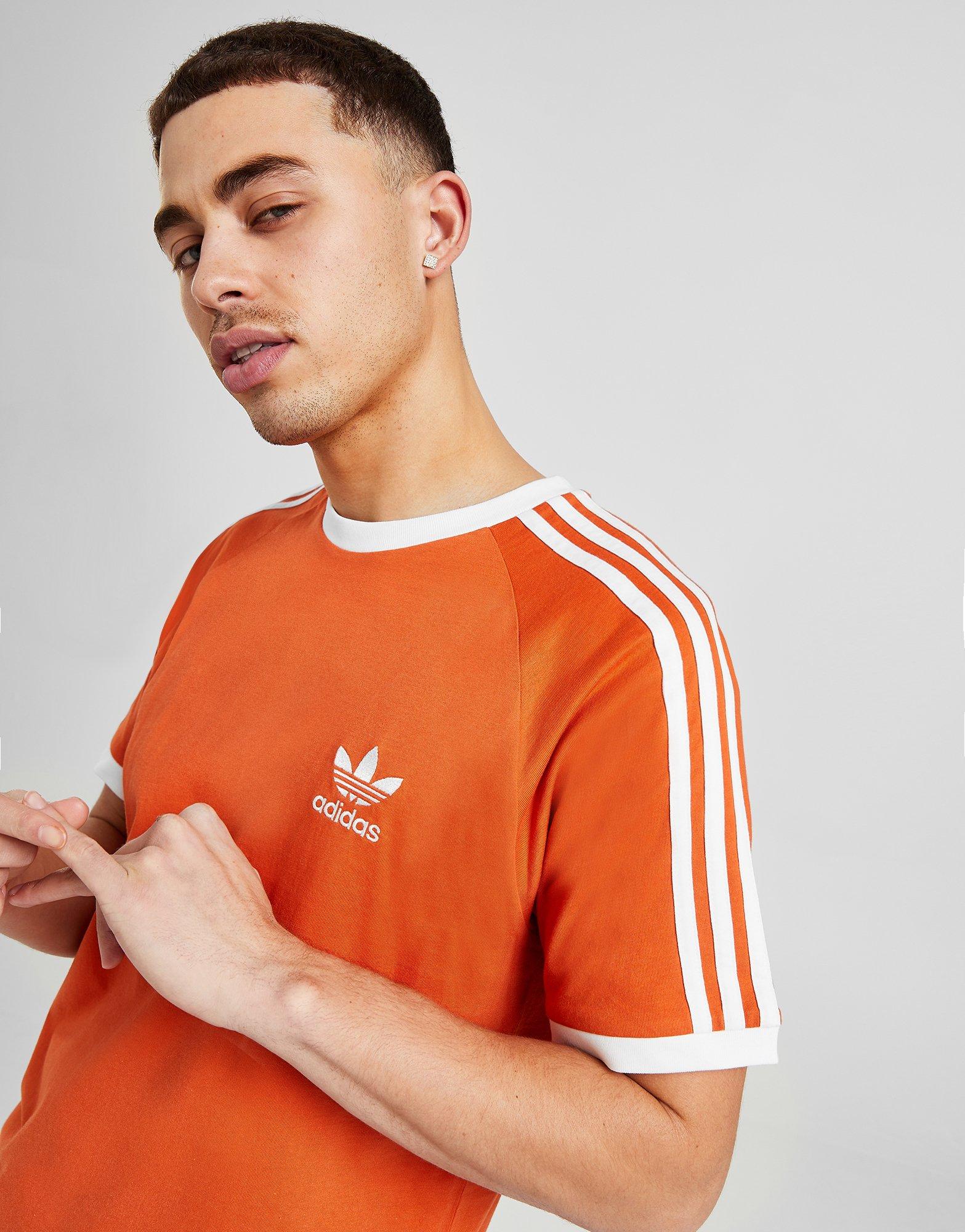 Orange adidas Originals 3-Stripes California T-Shirt | JD Sports UK