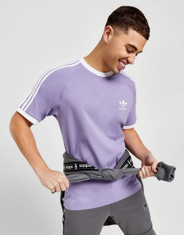 Purple adidas Originals 3-Stripes California T-Shirt | Sports