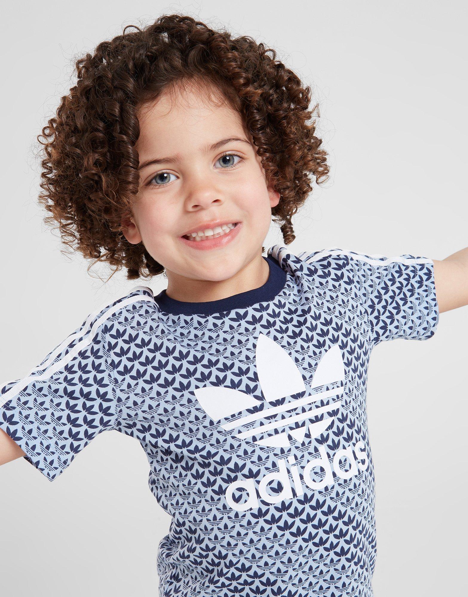 adidas Originals Monogram T-Shirt/Shorts Set Infant